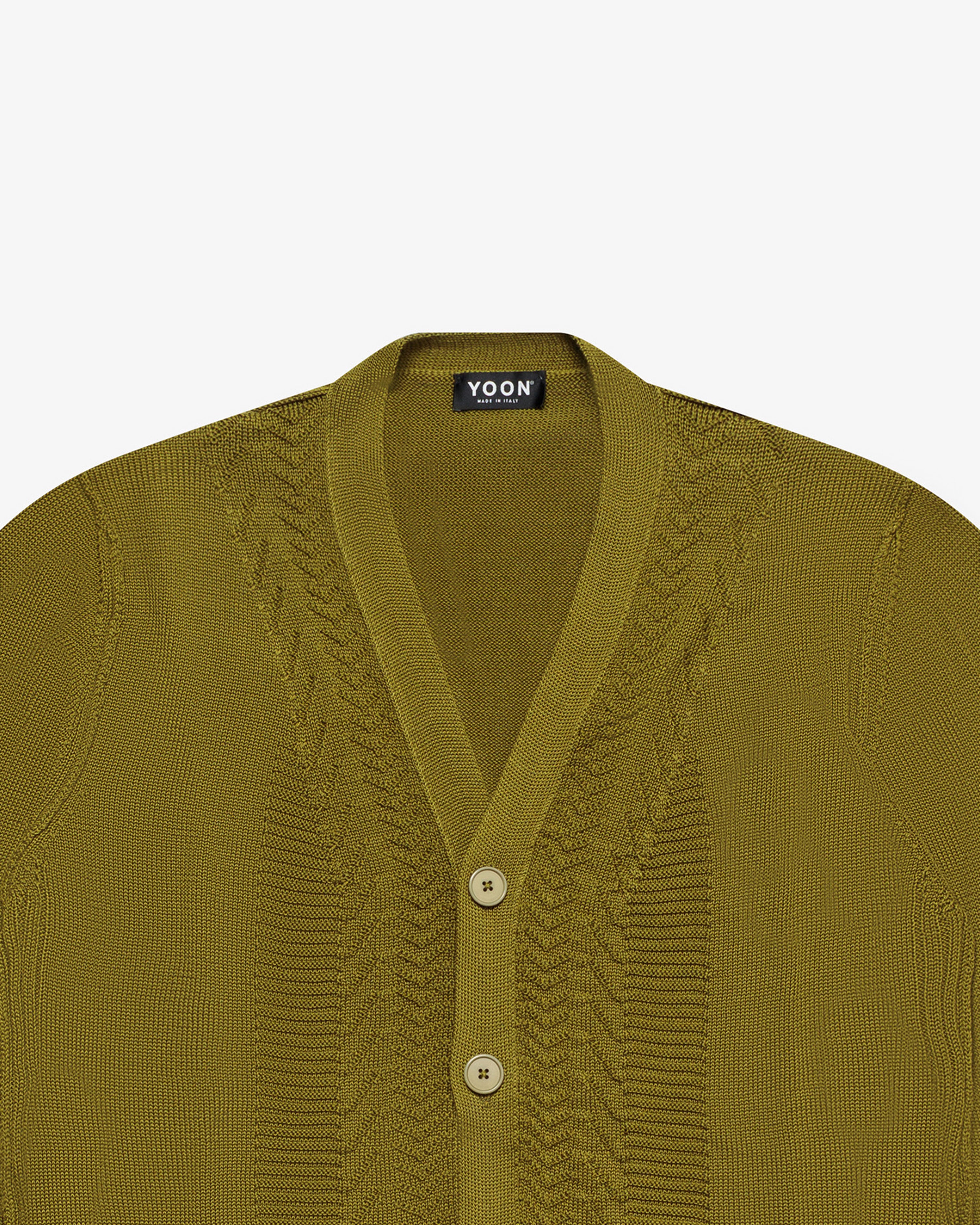 Green cotton cardigan