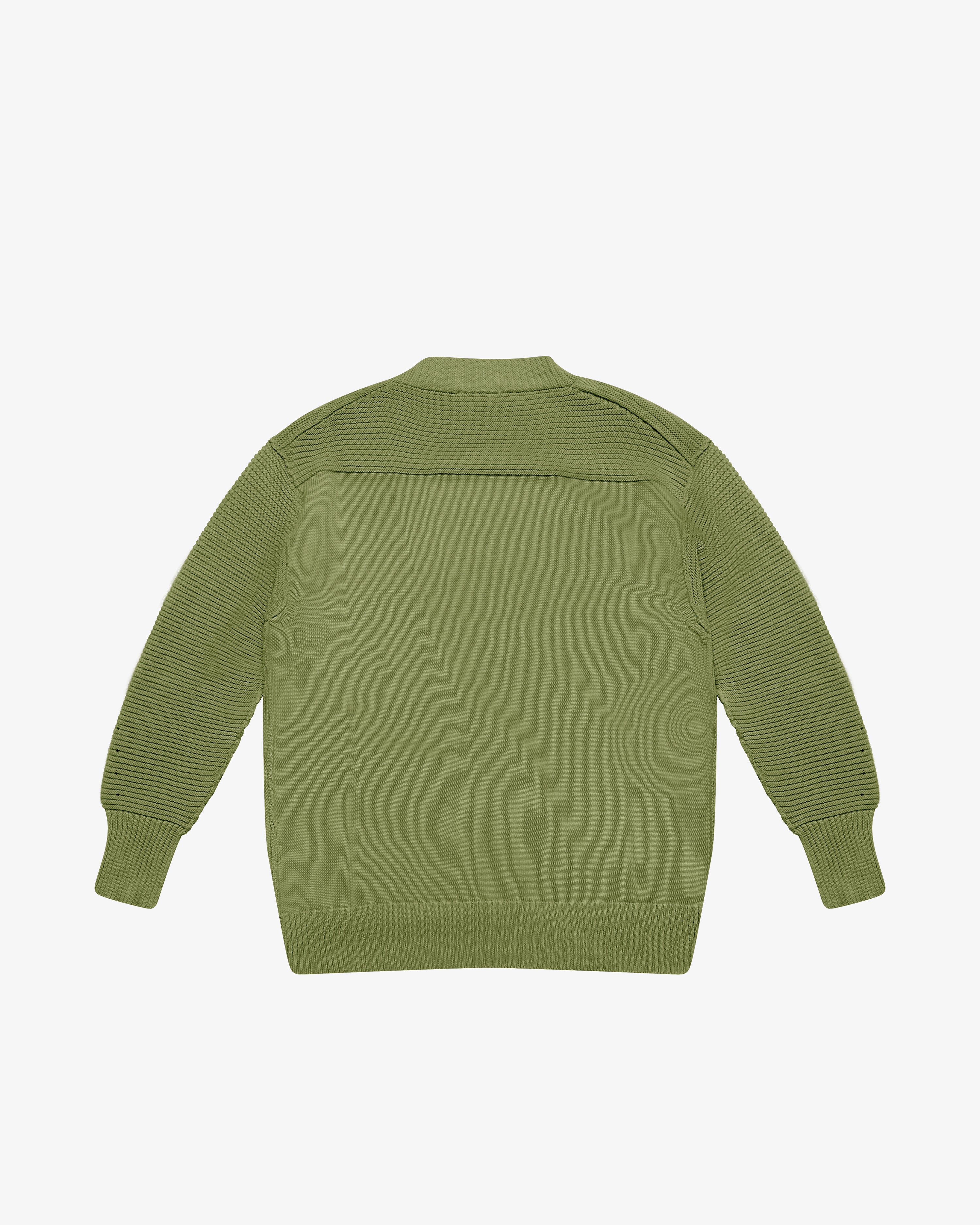 Cardigan in cotone verde salvia