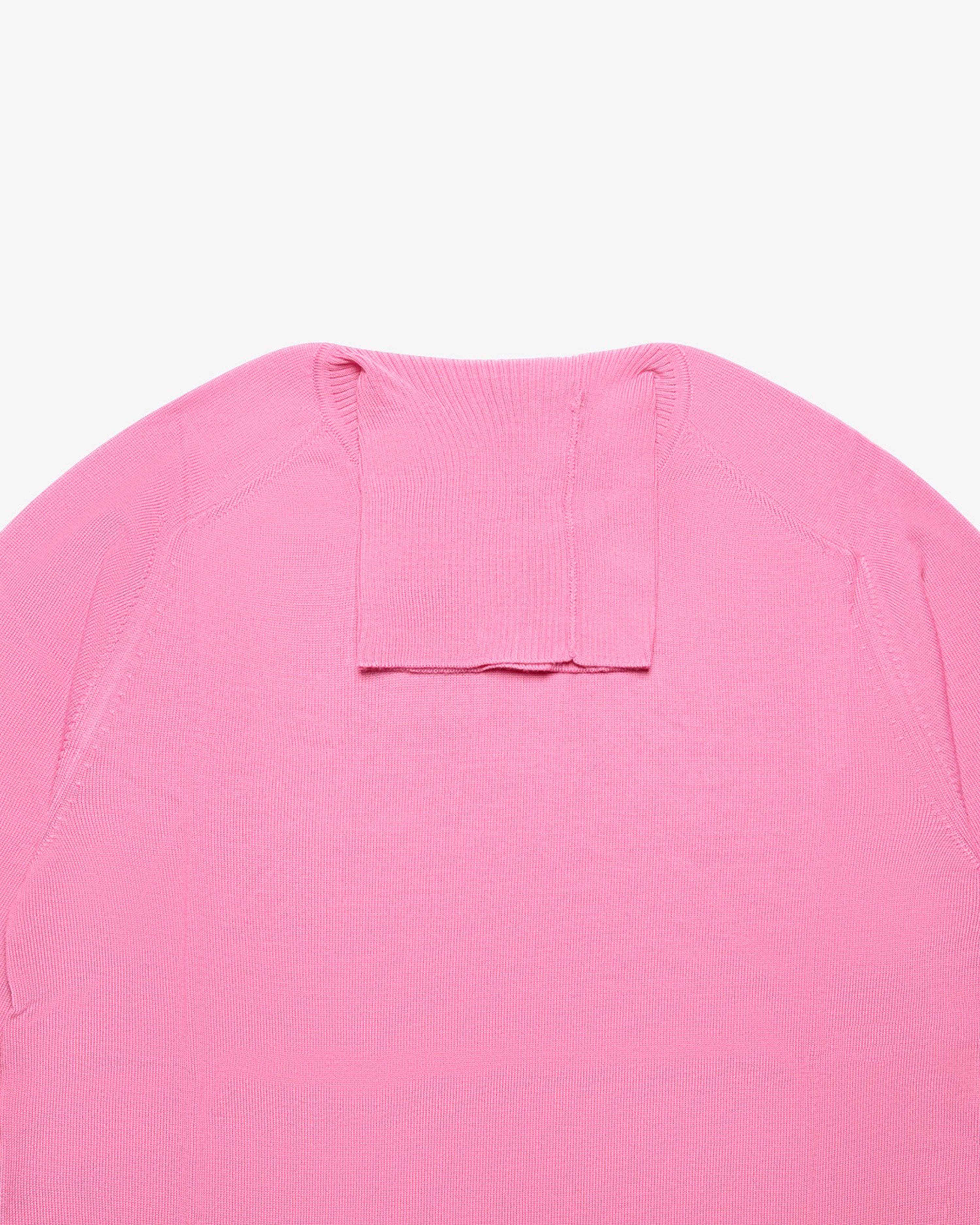 Pink Wool Turtleneck Sweater