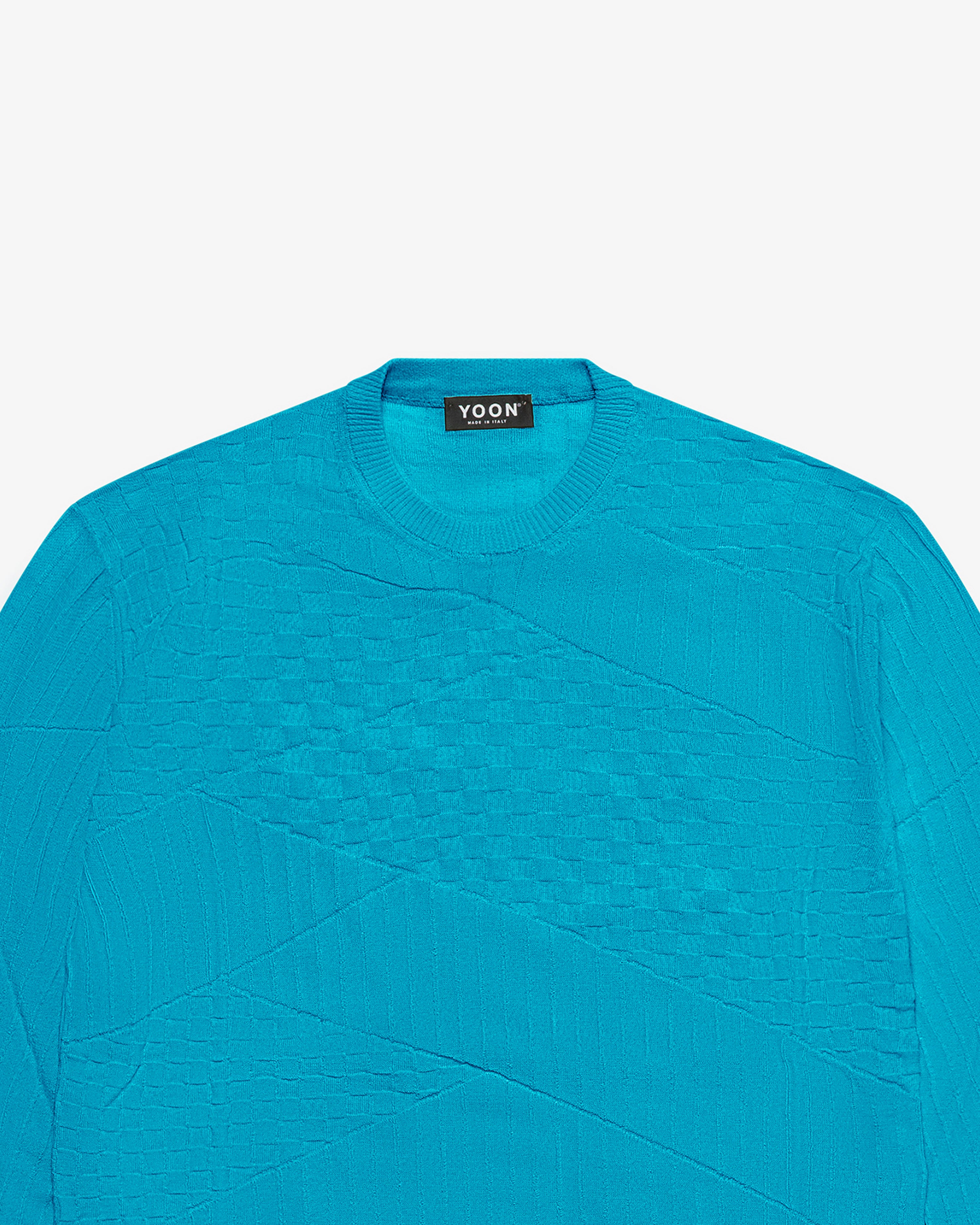 Light blue cotton crewneck sweater