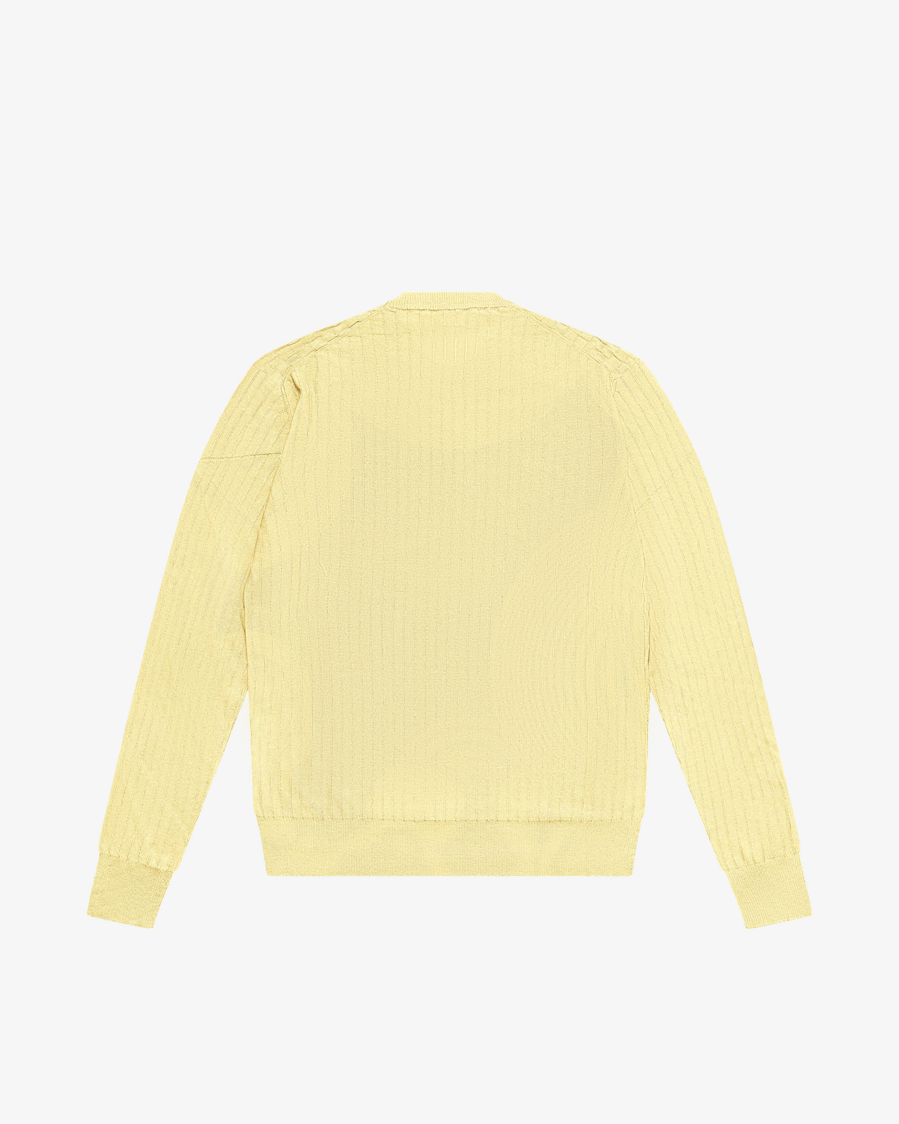 Yellow cotton crewneck sweater
