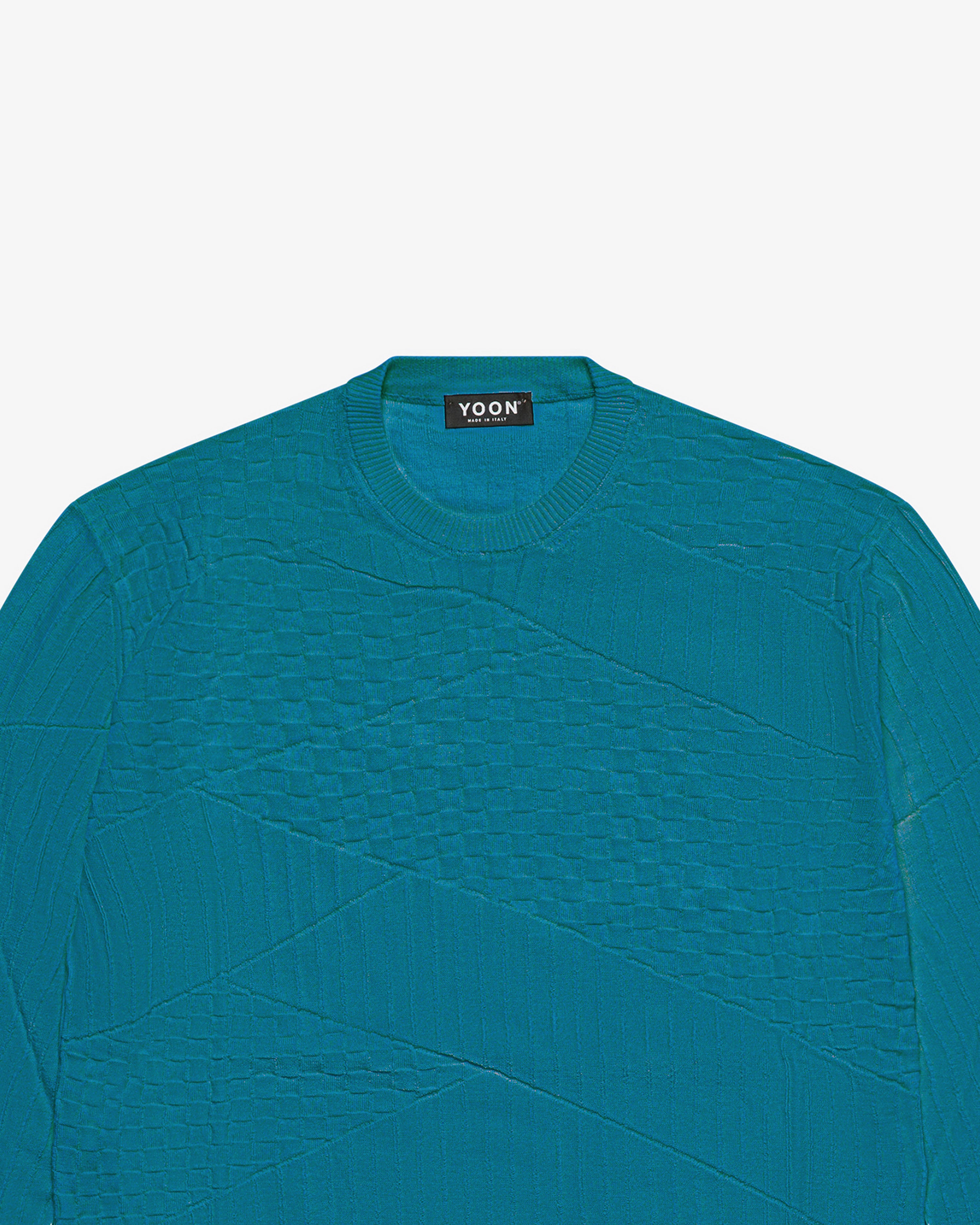 Emerald cotton crewneck sweater