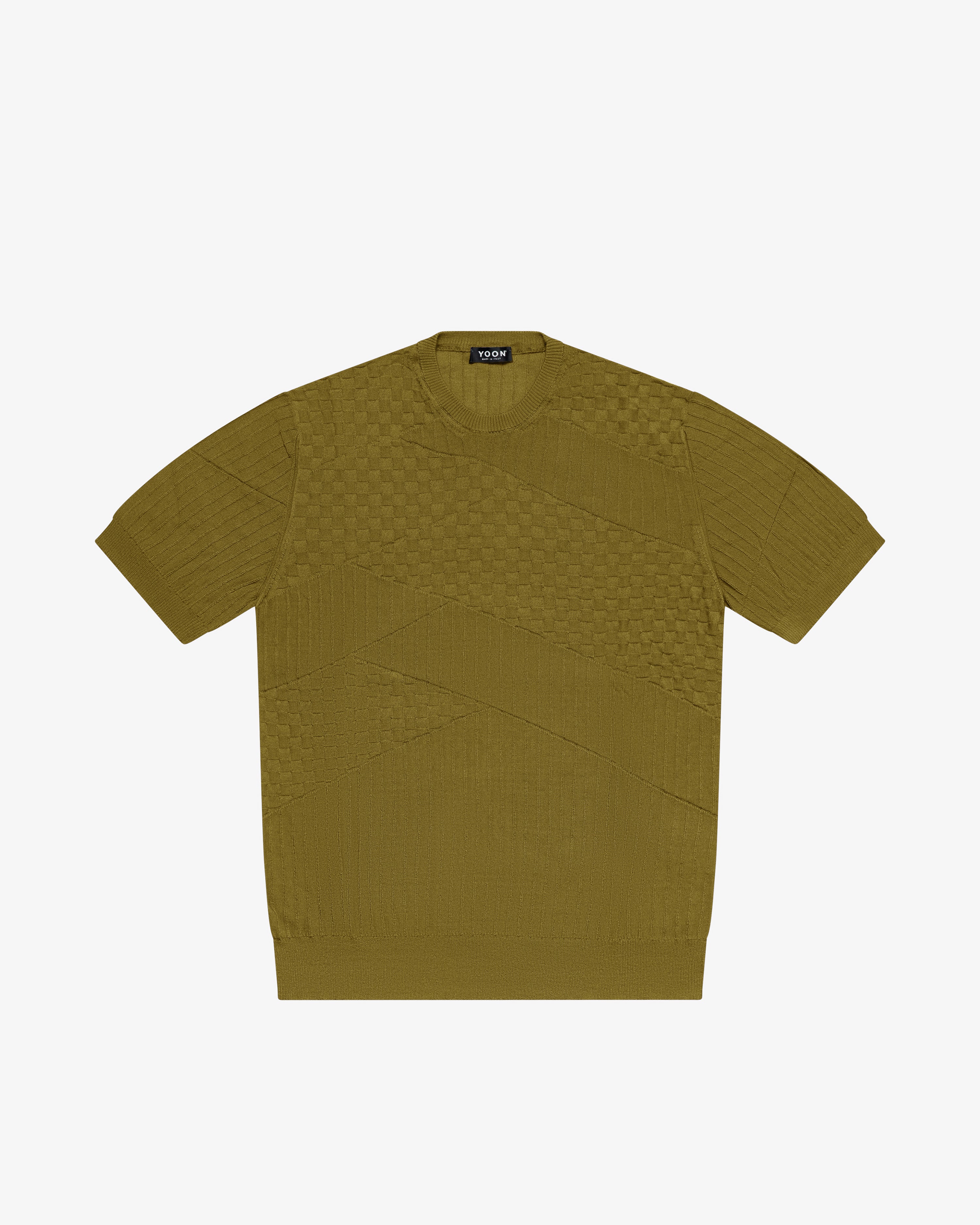 Green cotton crewneck sweater