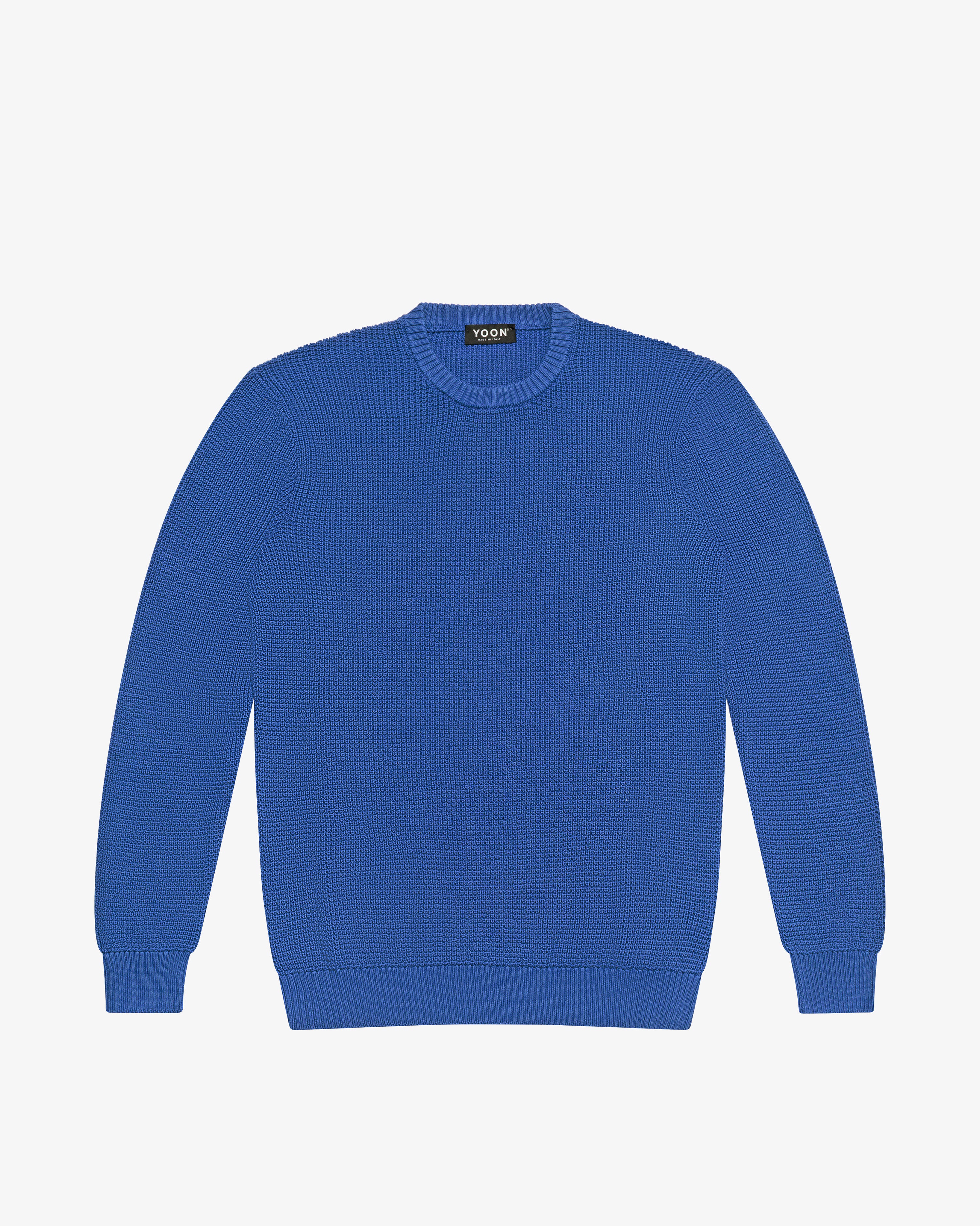 Maglione girocollo in cotone royal blu YOON