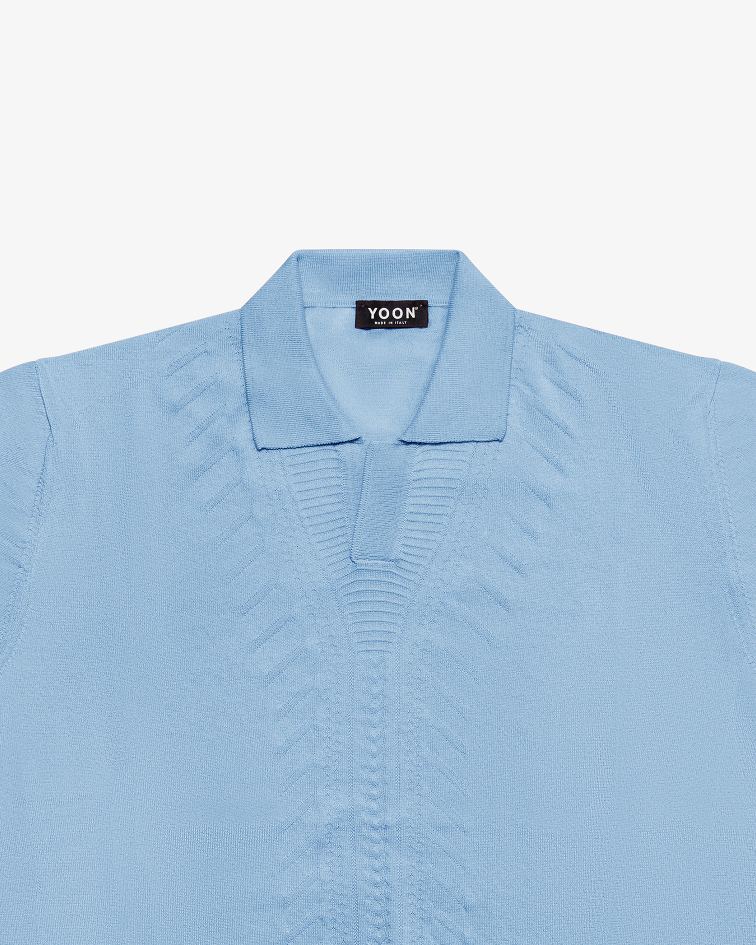 Light blue cotton polo