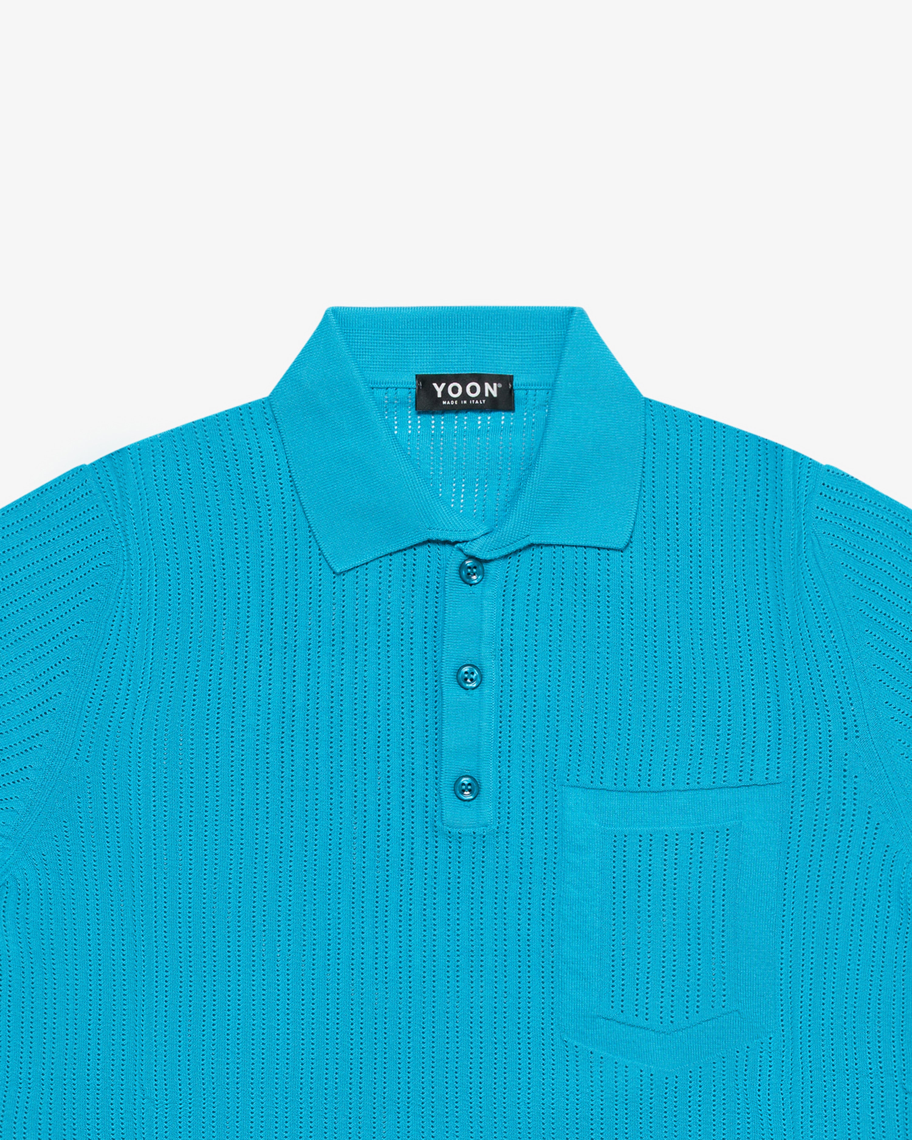 Light blue cotton polo