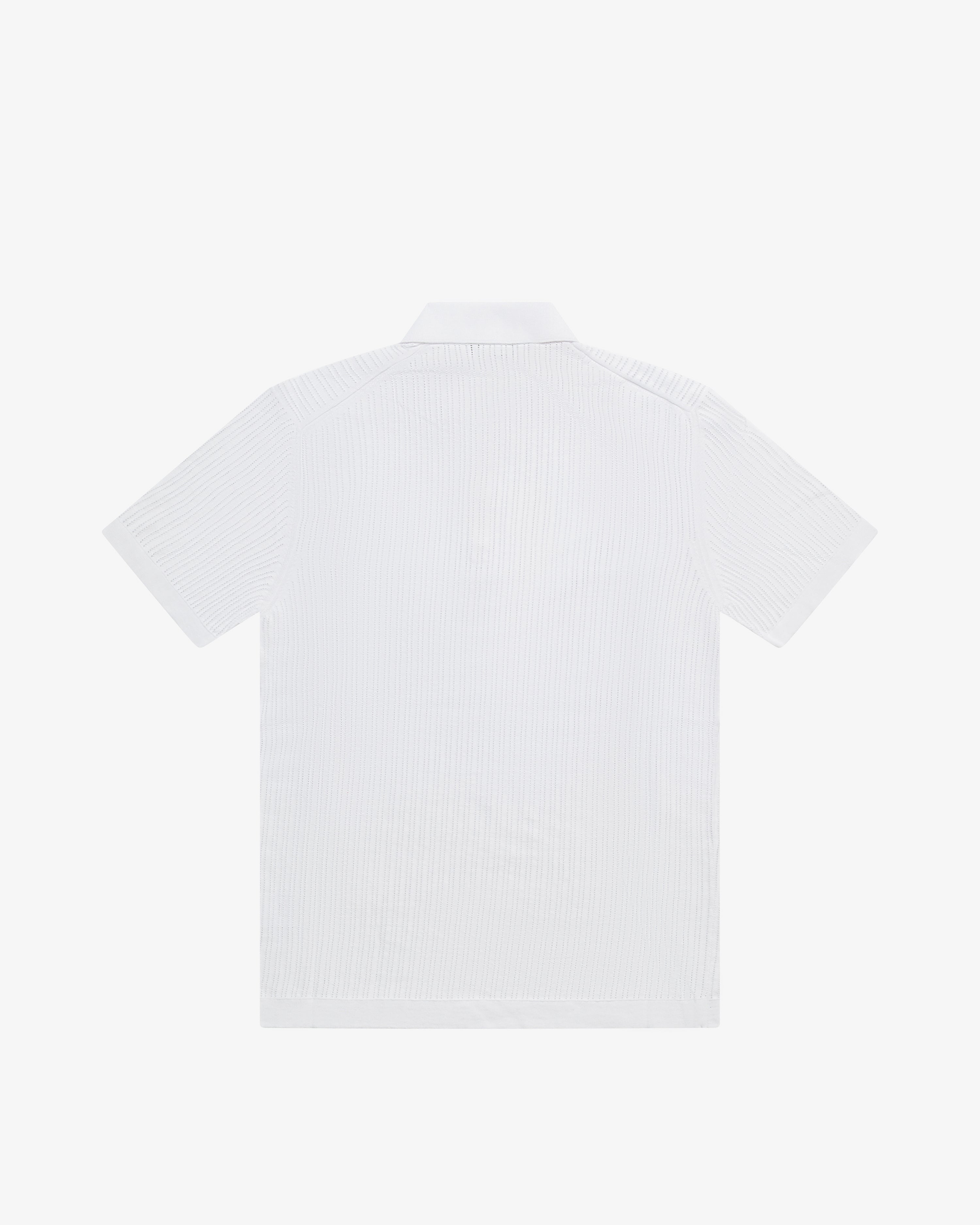 Polo in cotone bianco
