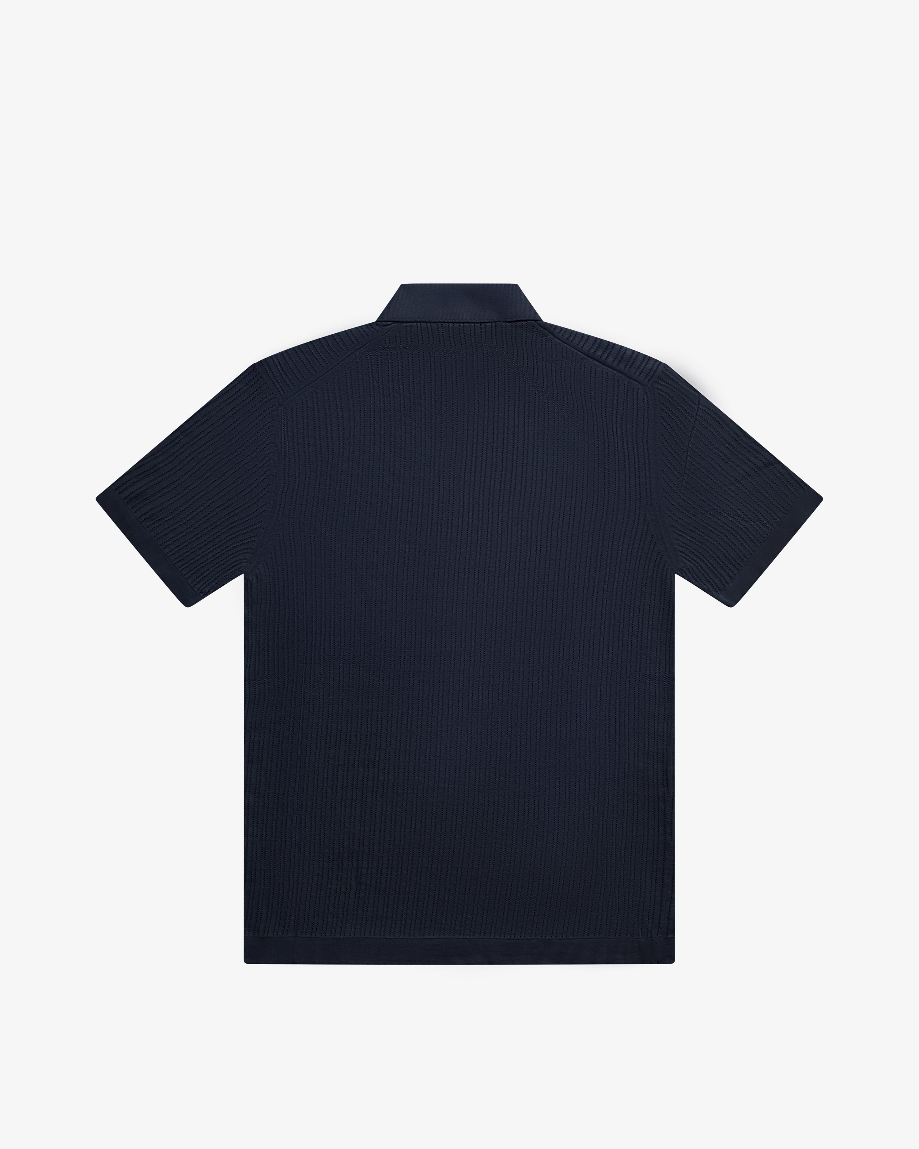 Polo in cotone blu