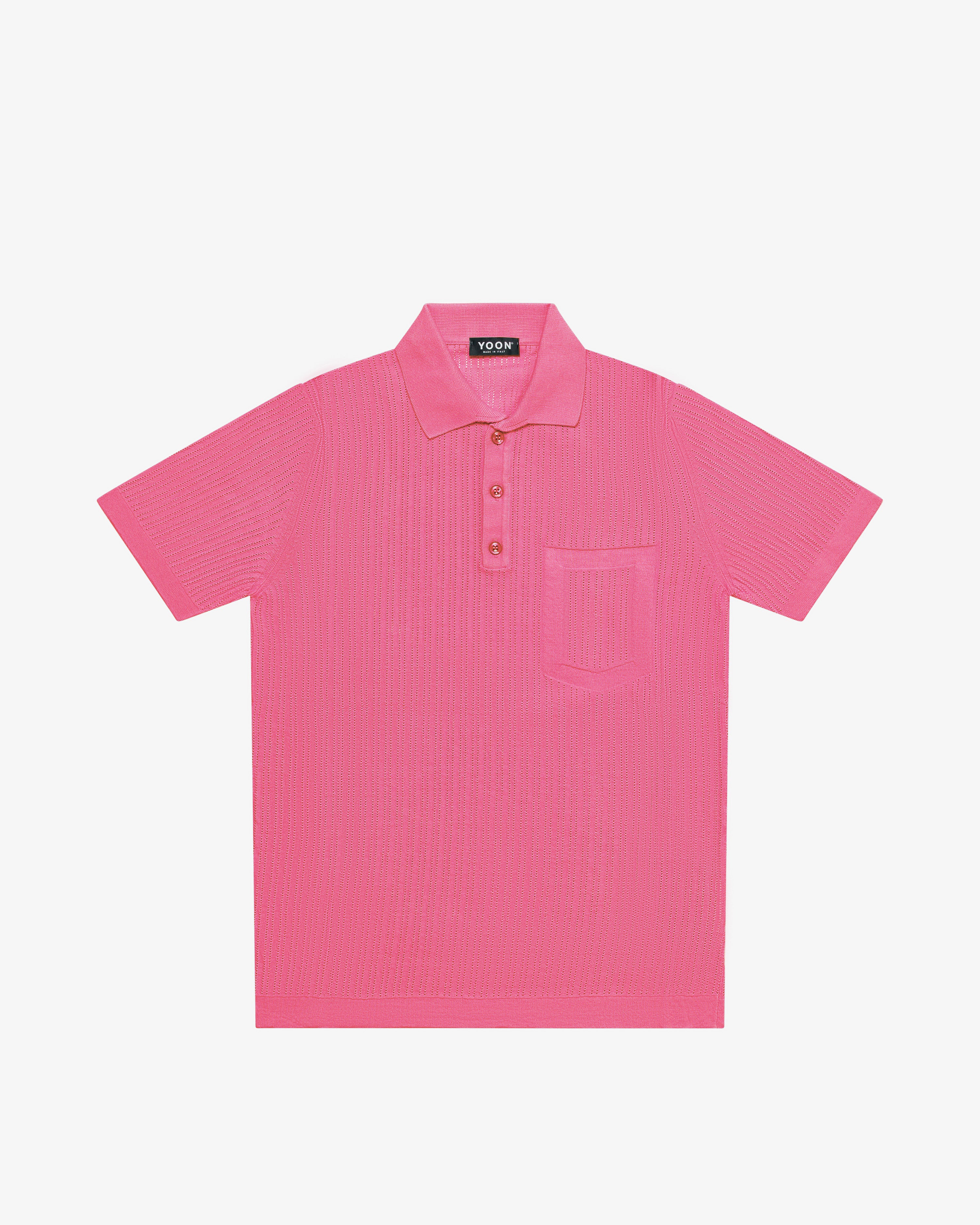 Polo in cotone fuxia