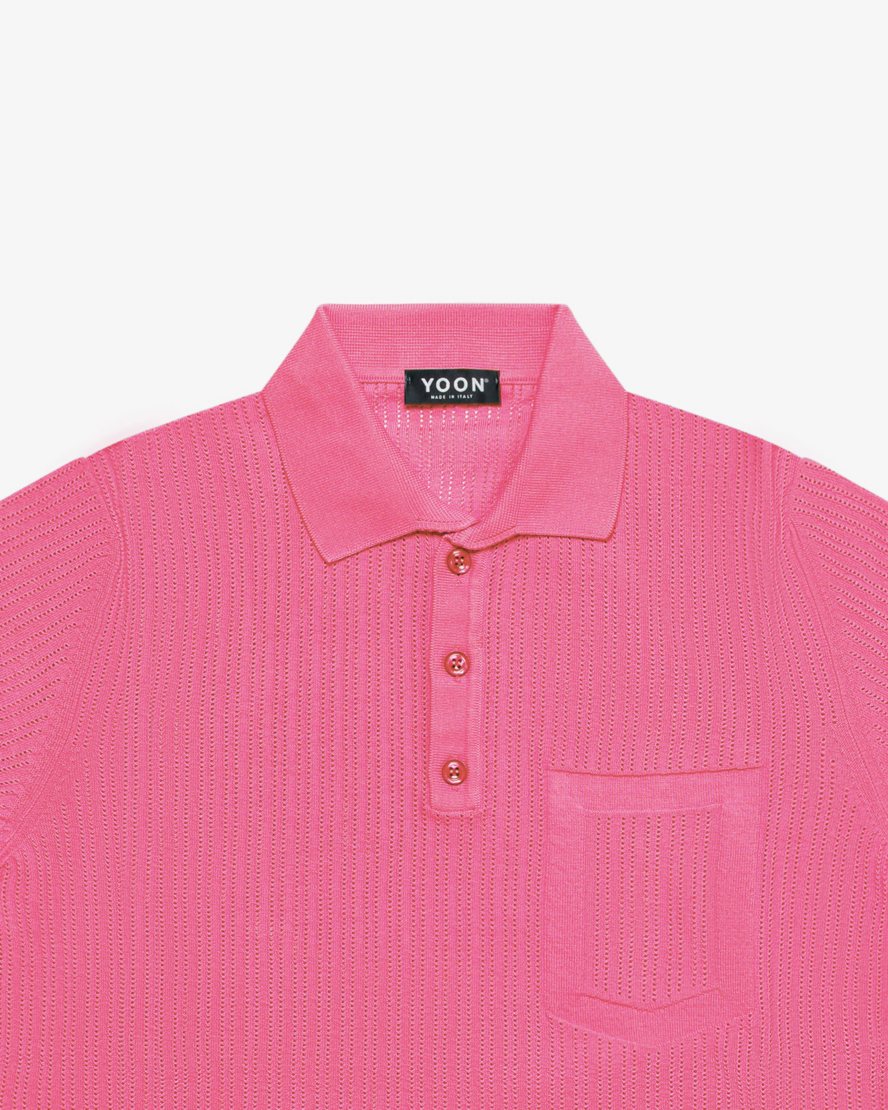 Fuchsia cotton polo
