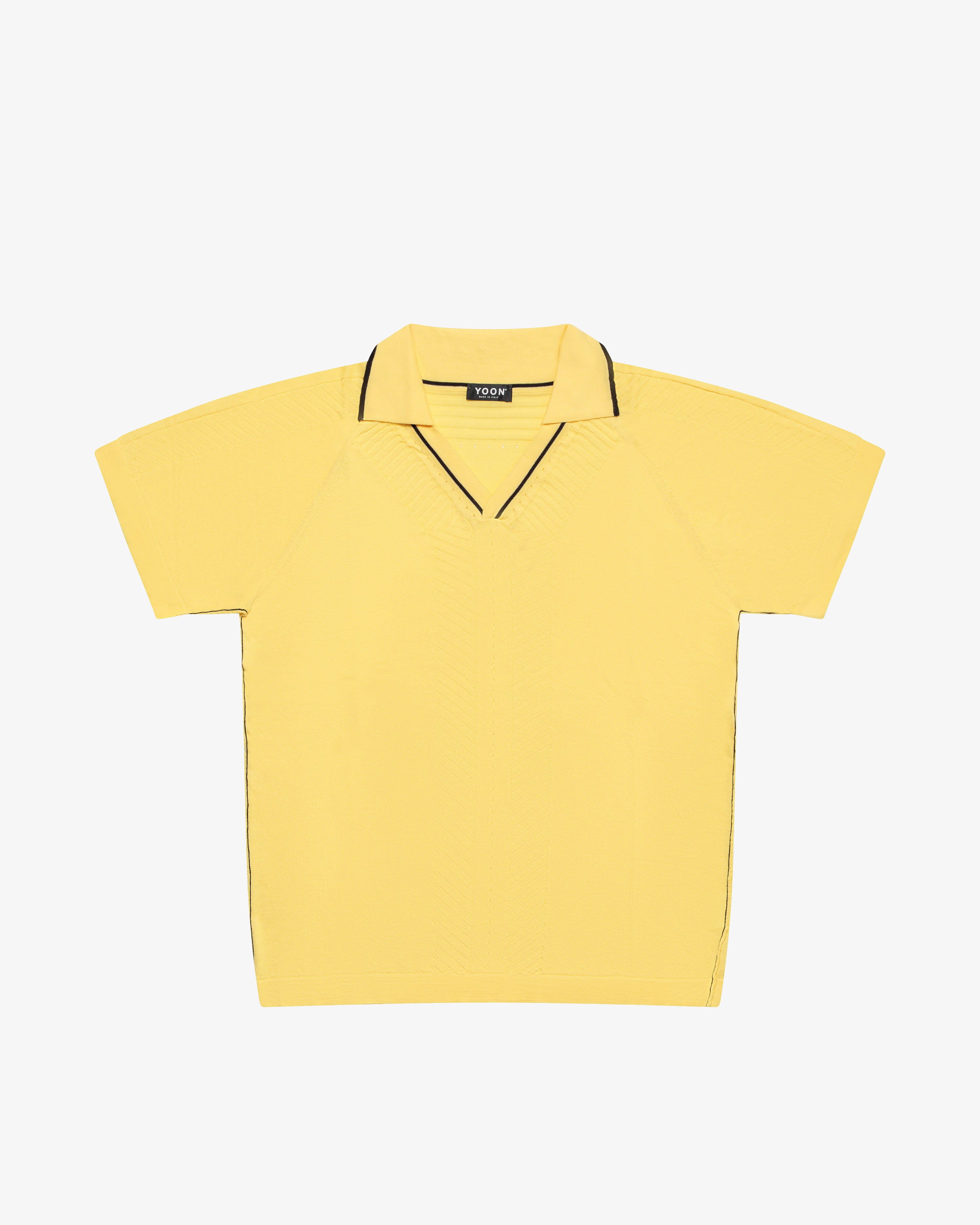 Polo in cotone giallo