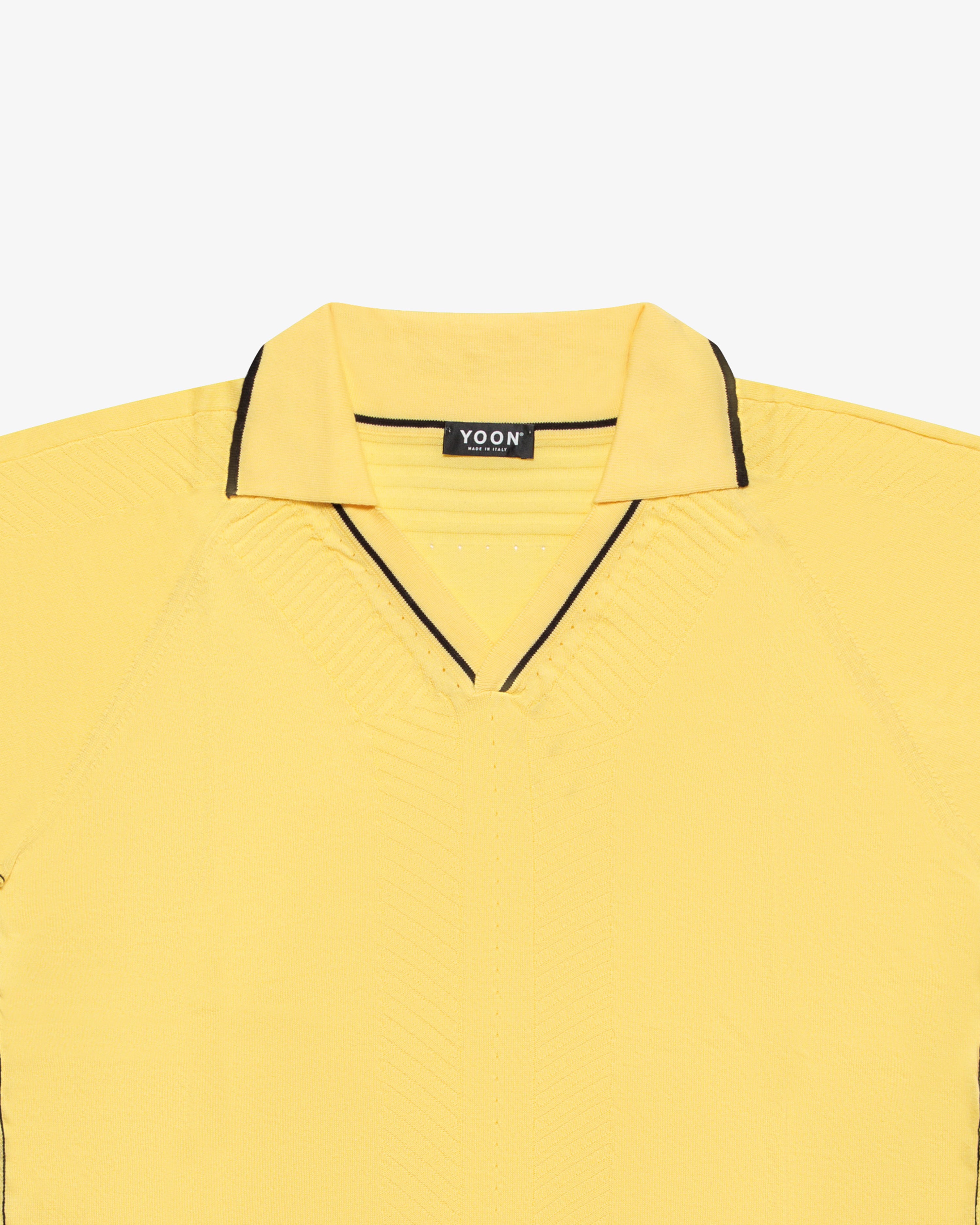 Yellow cotton polo