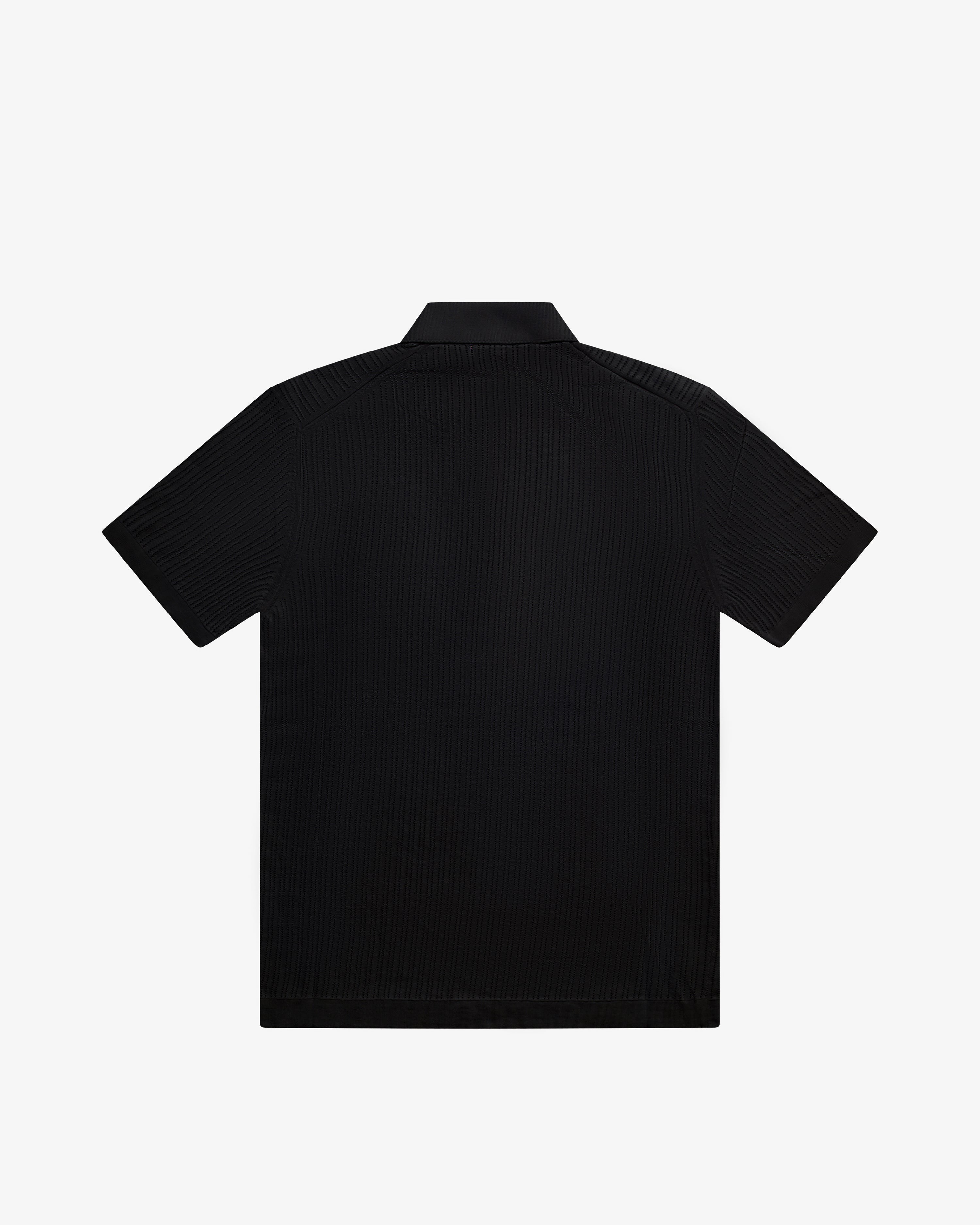 Polo in cotone nero