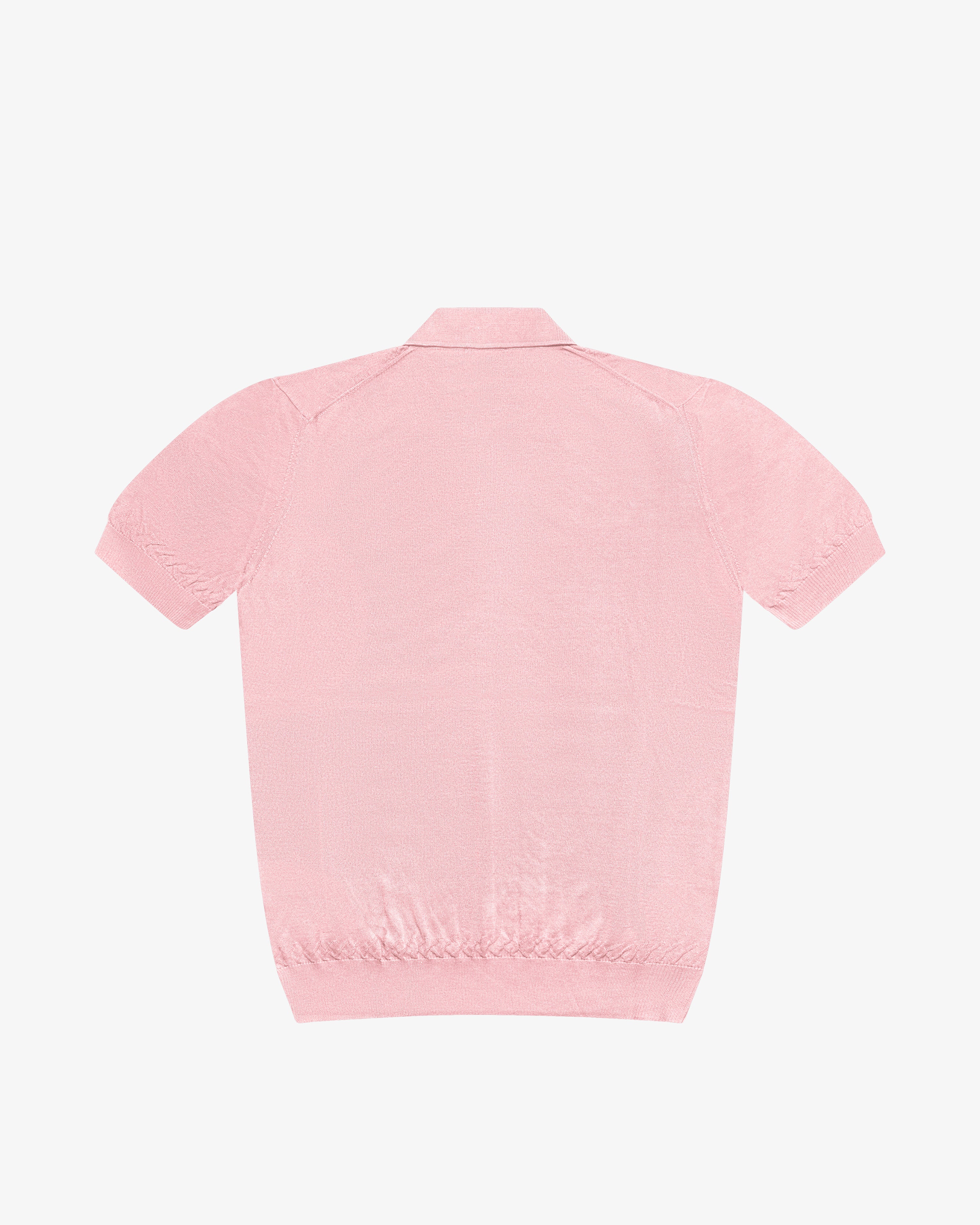 Pink cotton polo