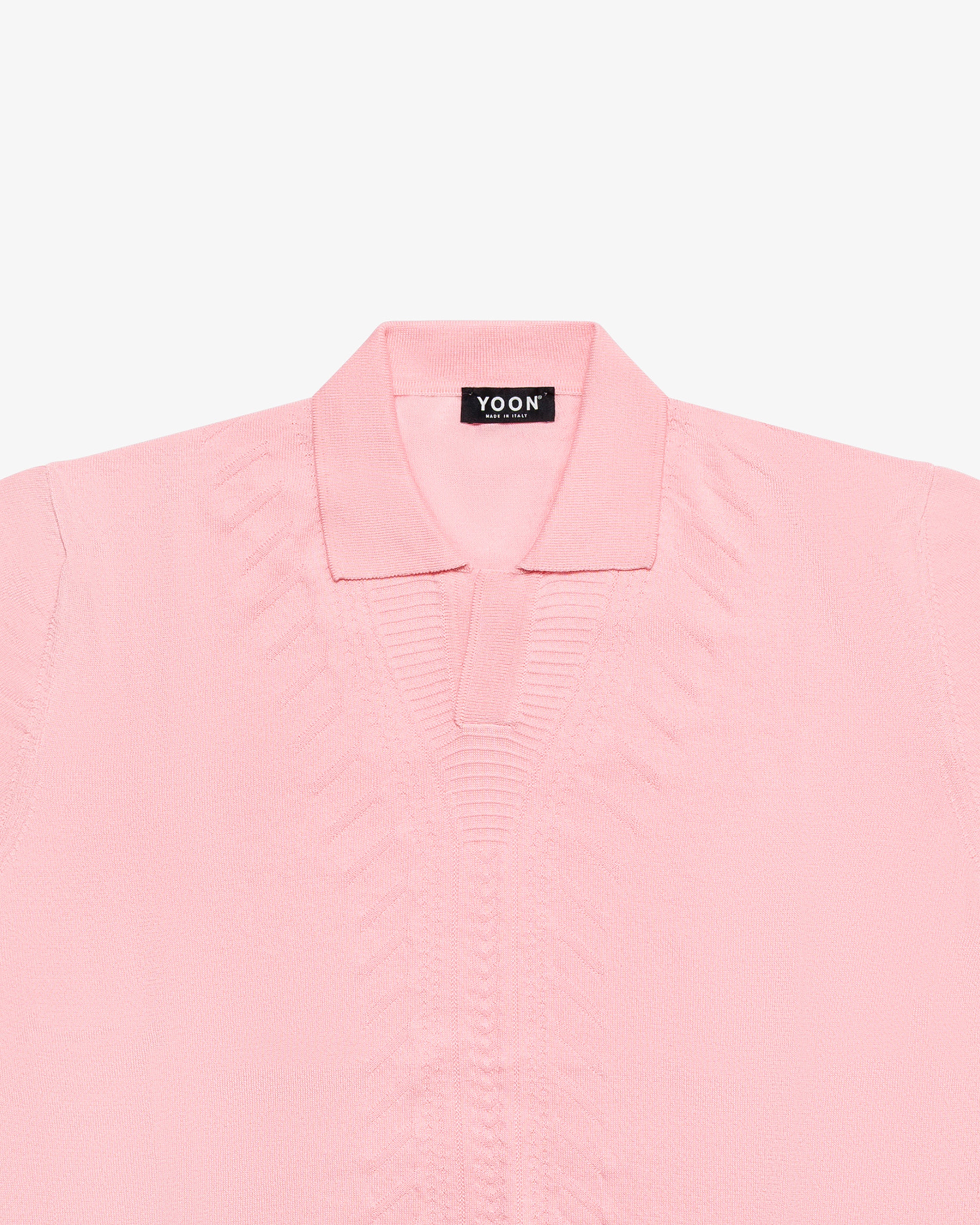 Pink cotton polo