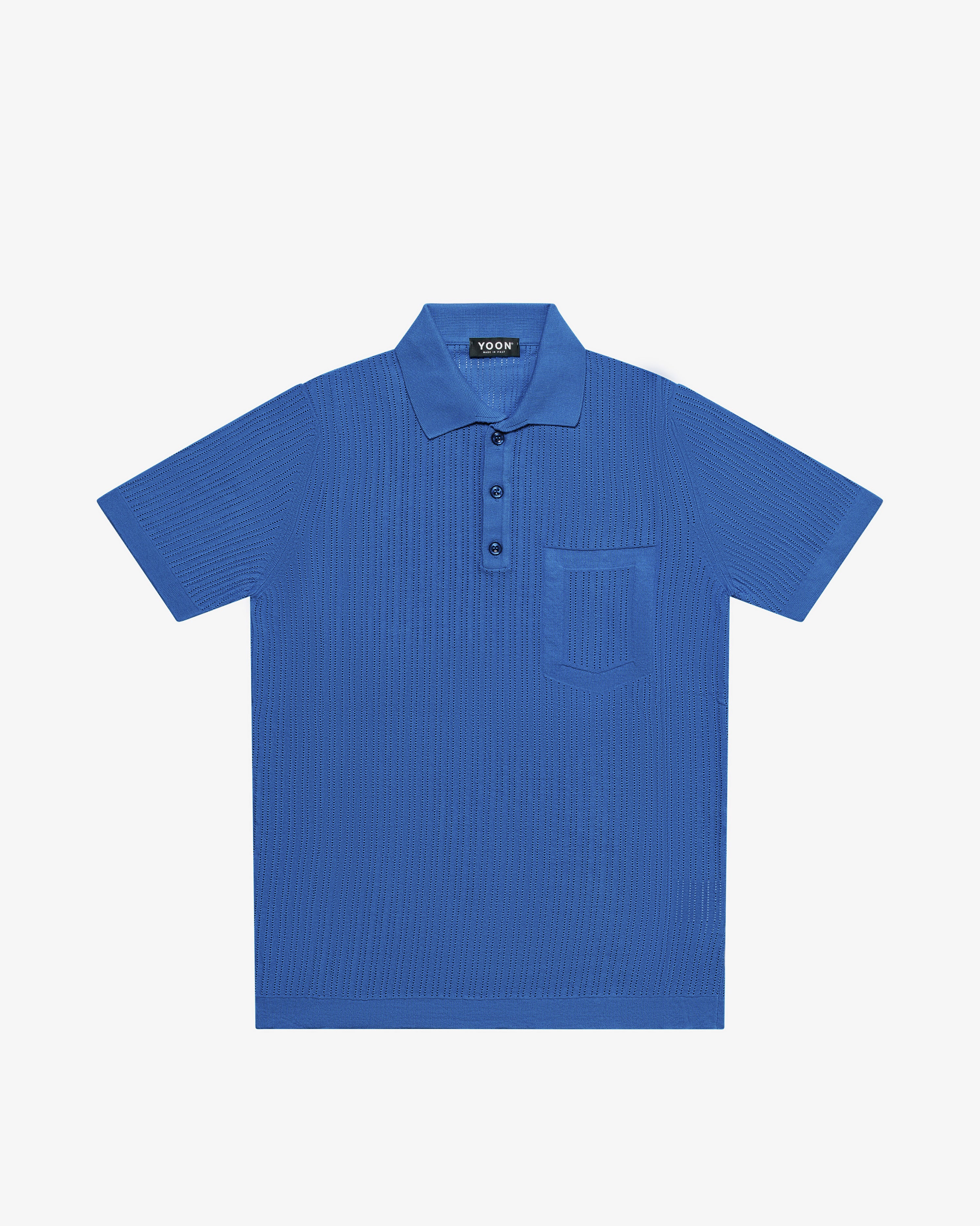 Polo in cotone royal blu