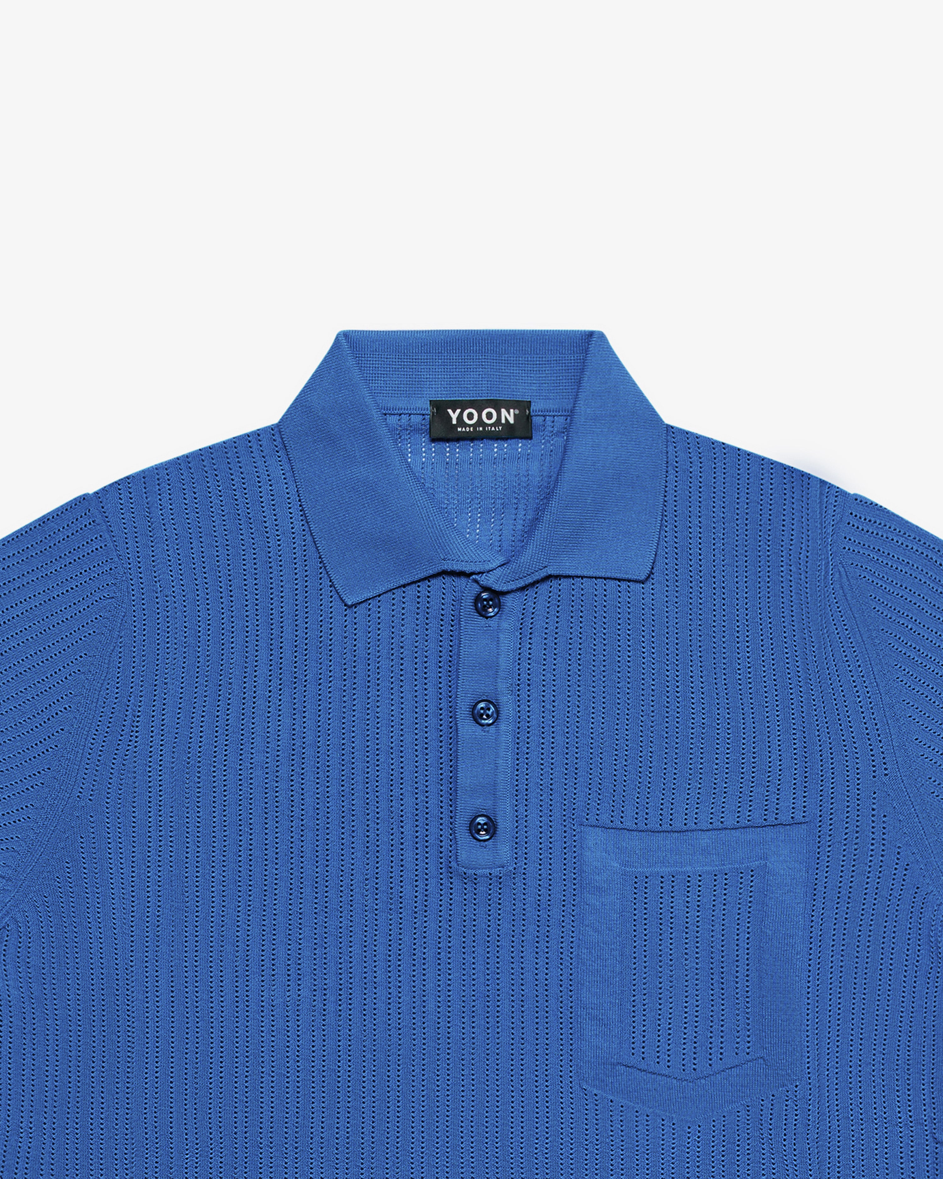 Royal blue cotton polo