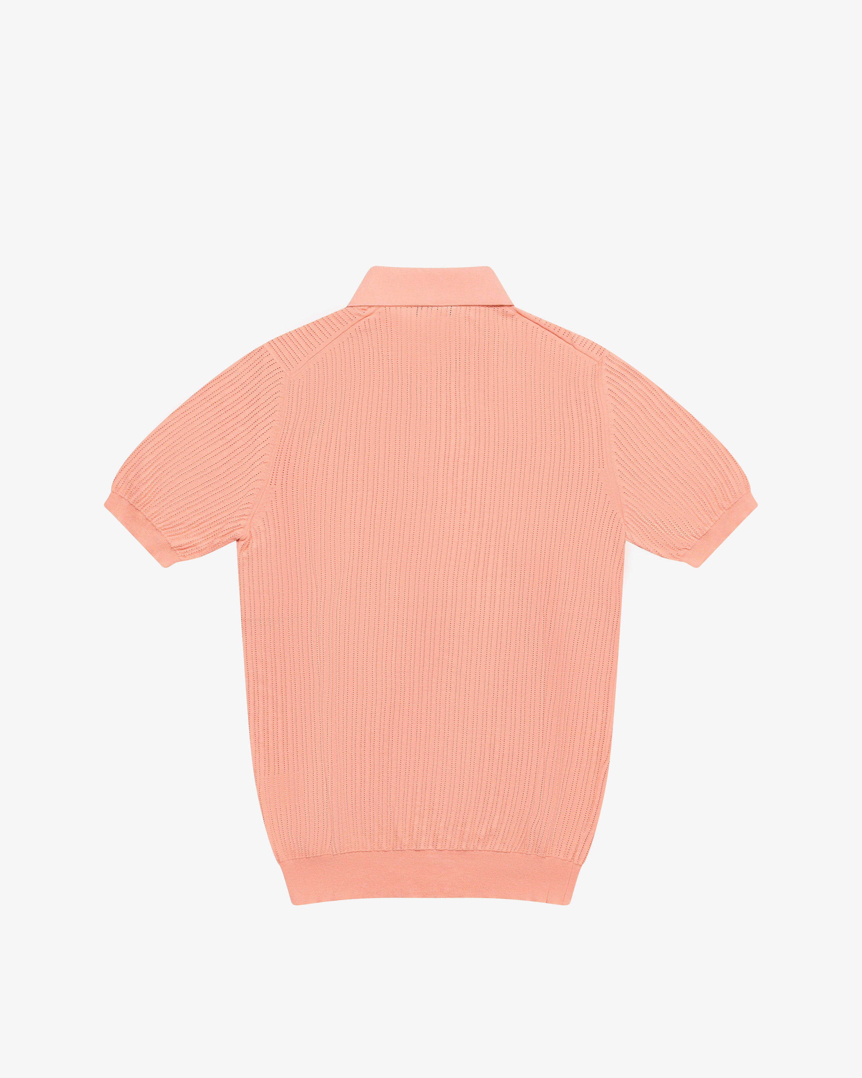 Polo in cotone salmone