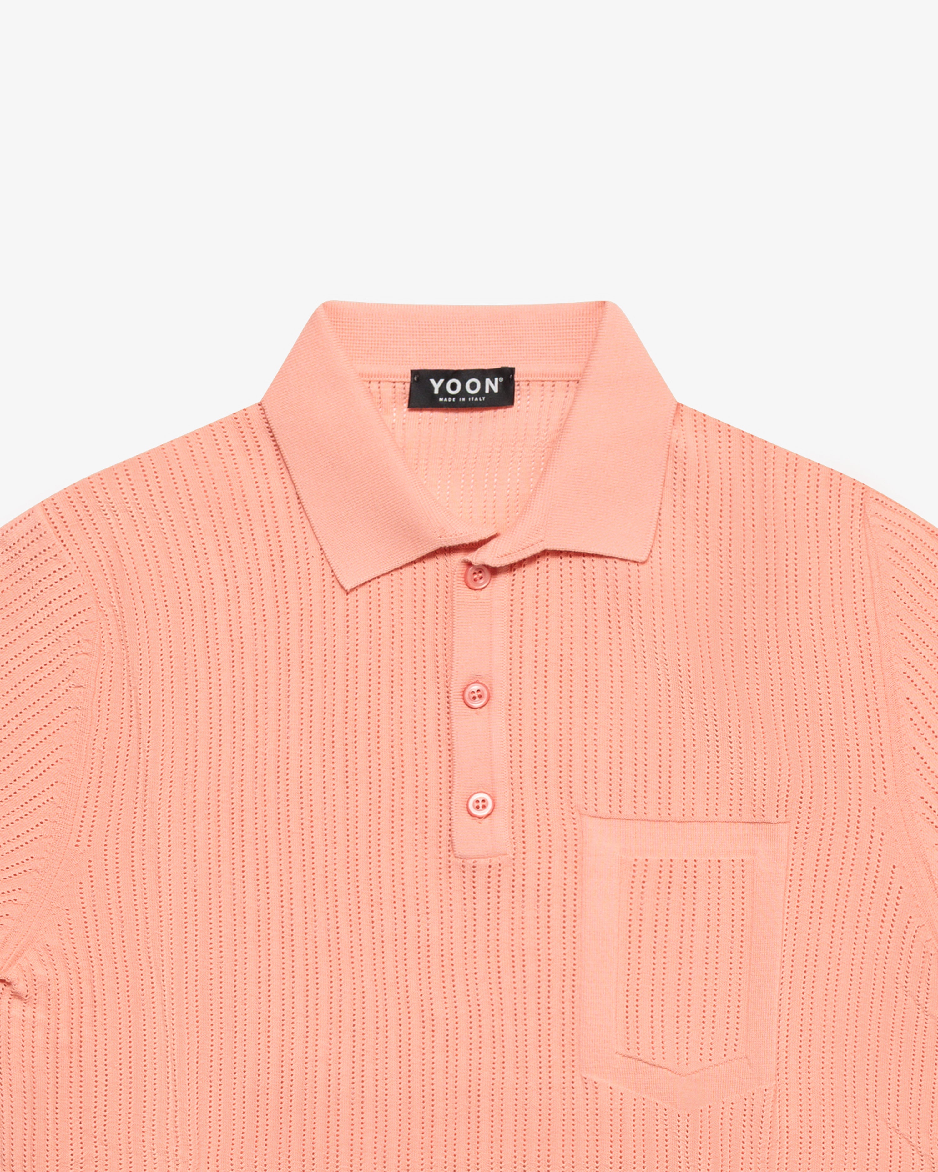 Salmon cotton polo