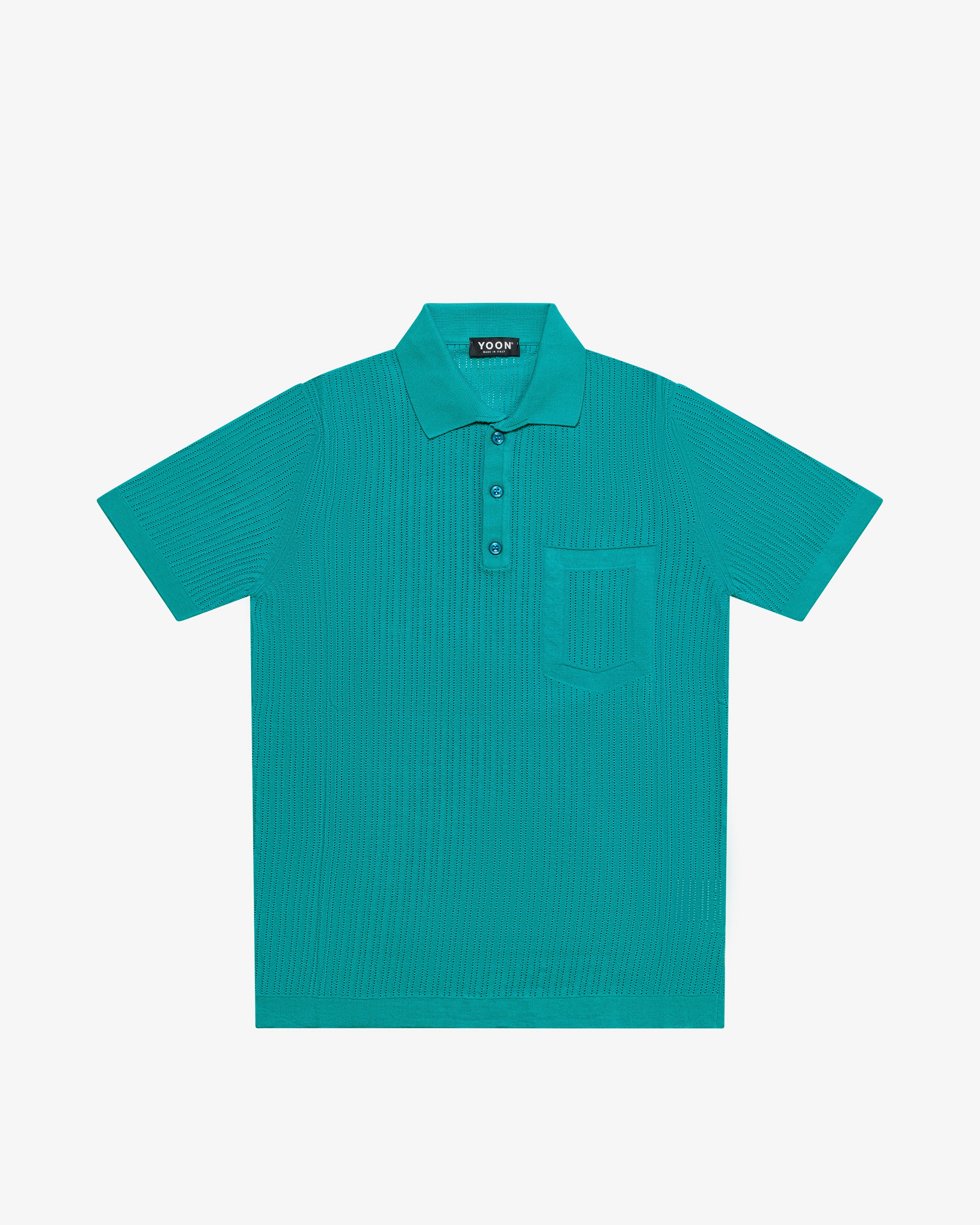 Polo in cotone smeraldo