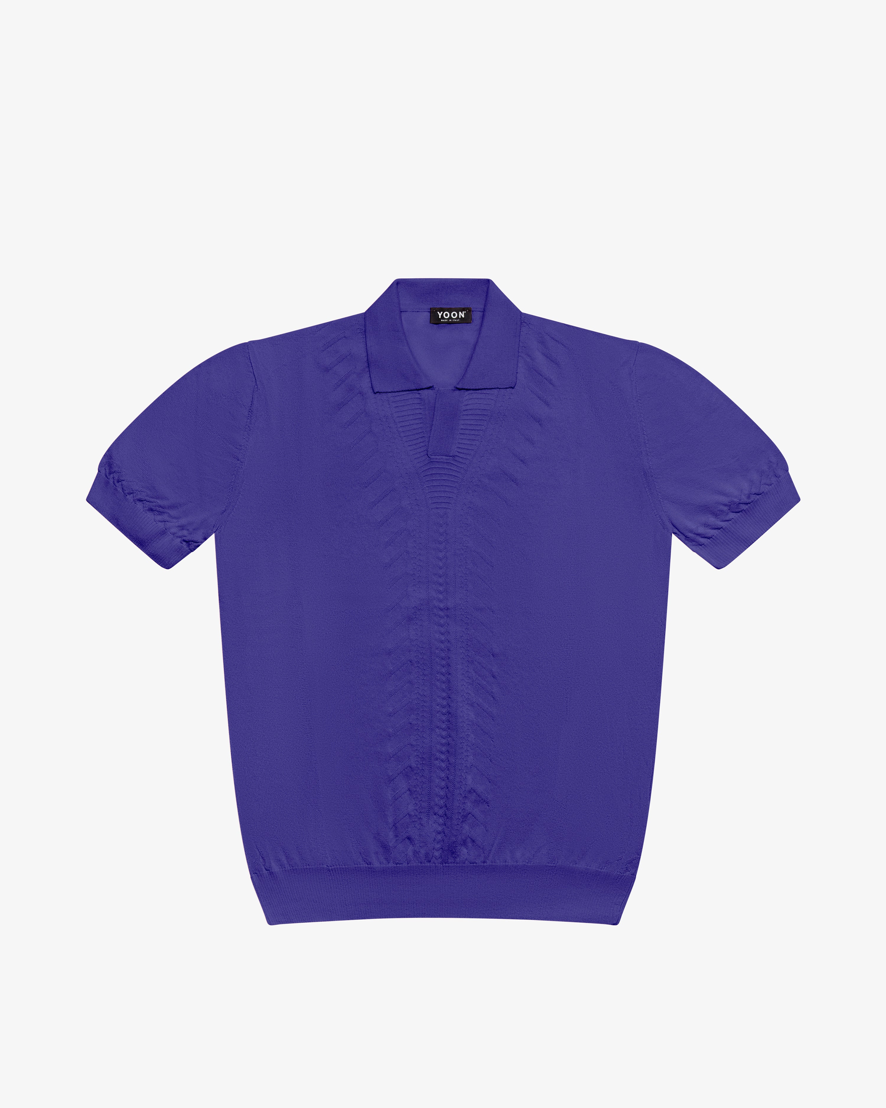 Purple cotton polo