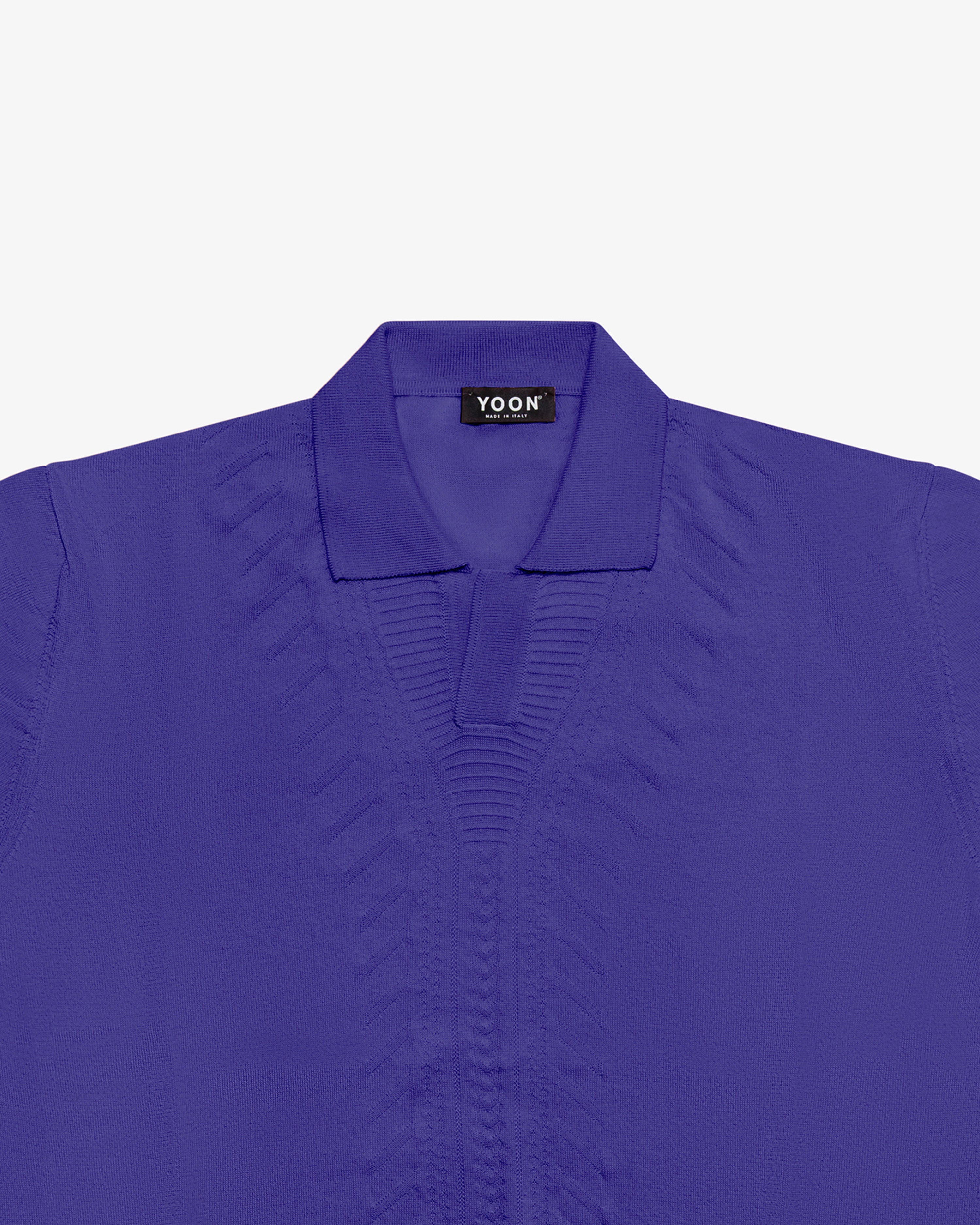 Purple cotton polo