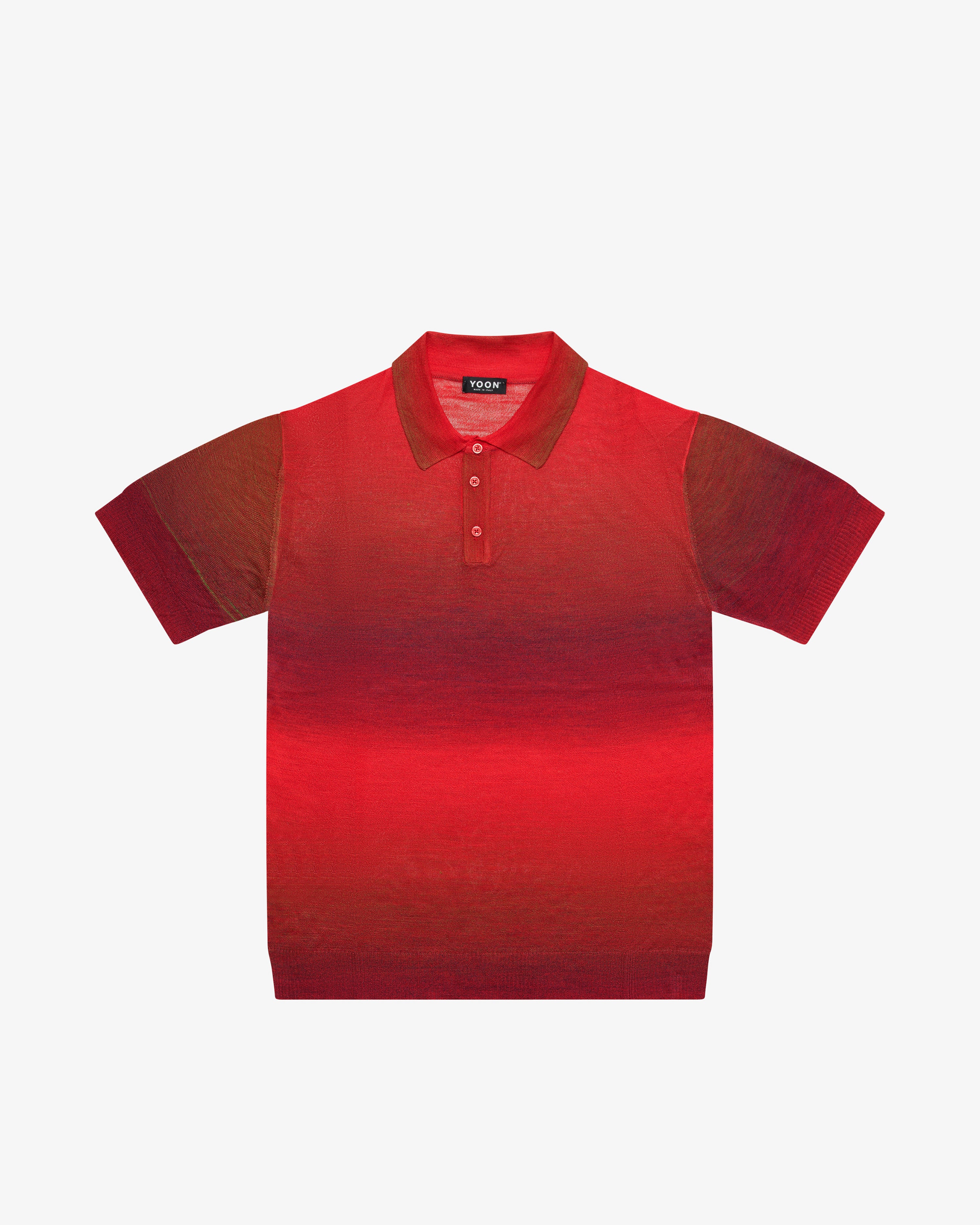 Red viscose polo