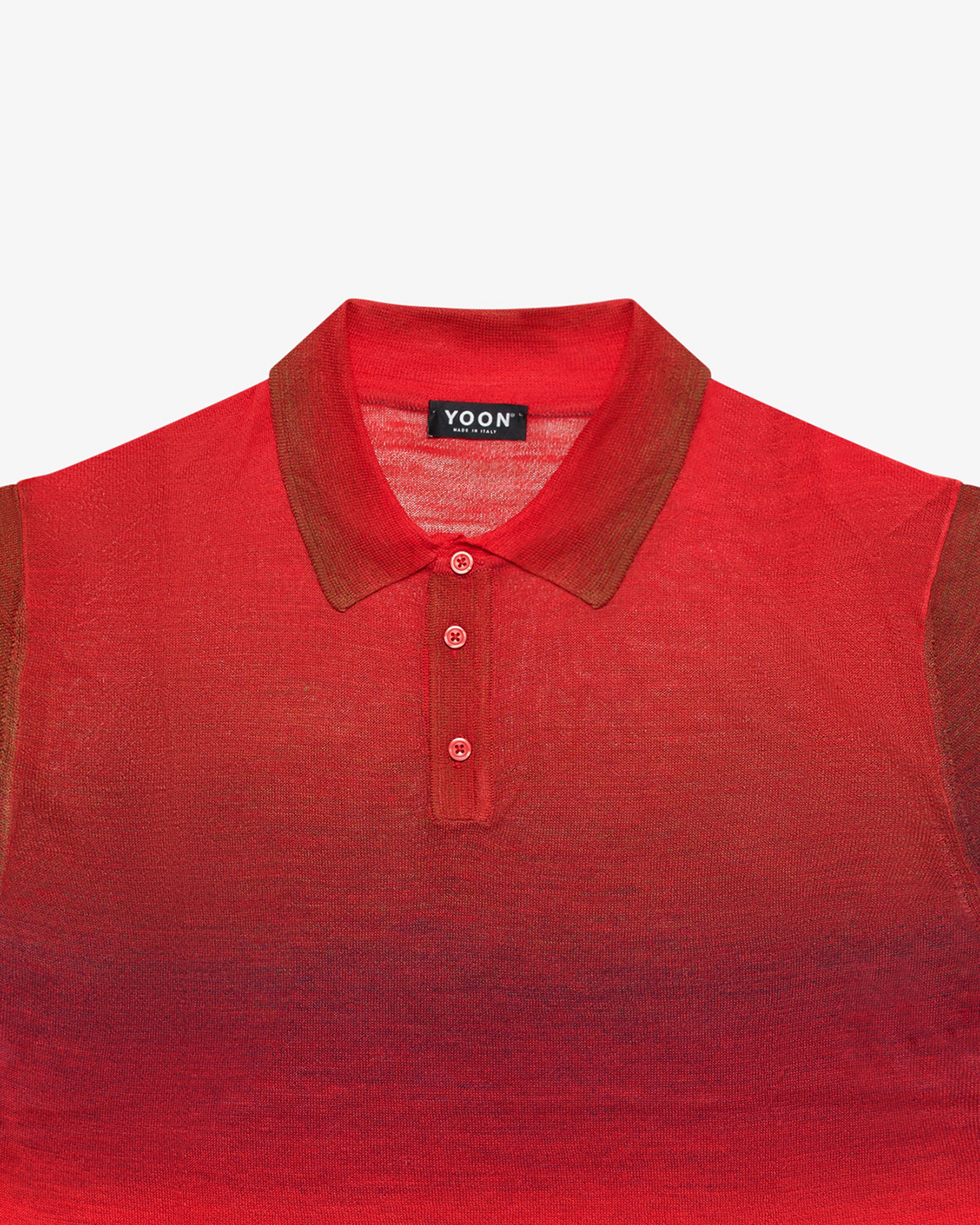 Red viscose polo