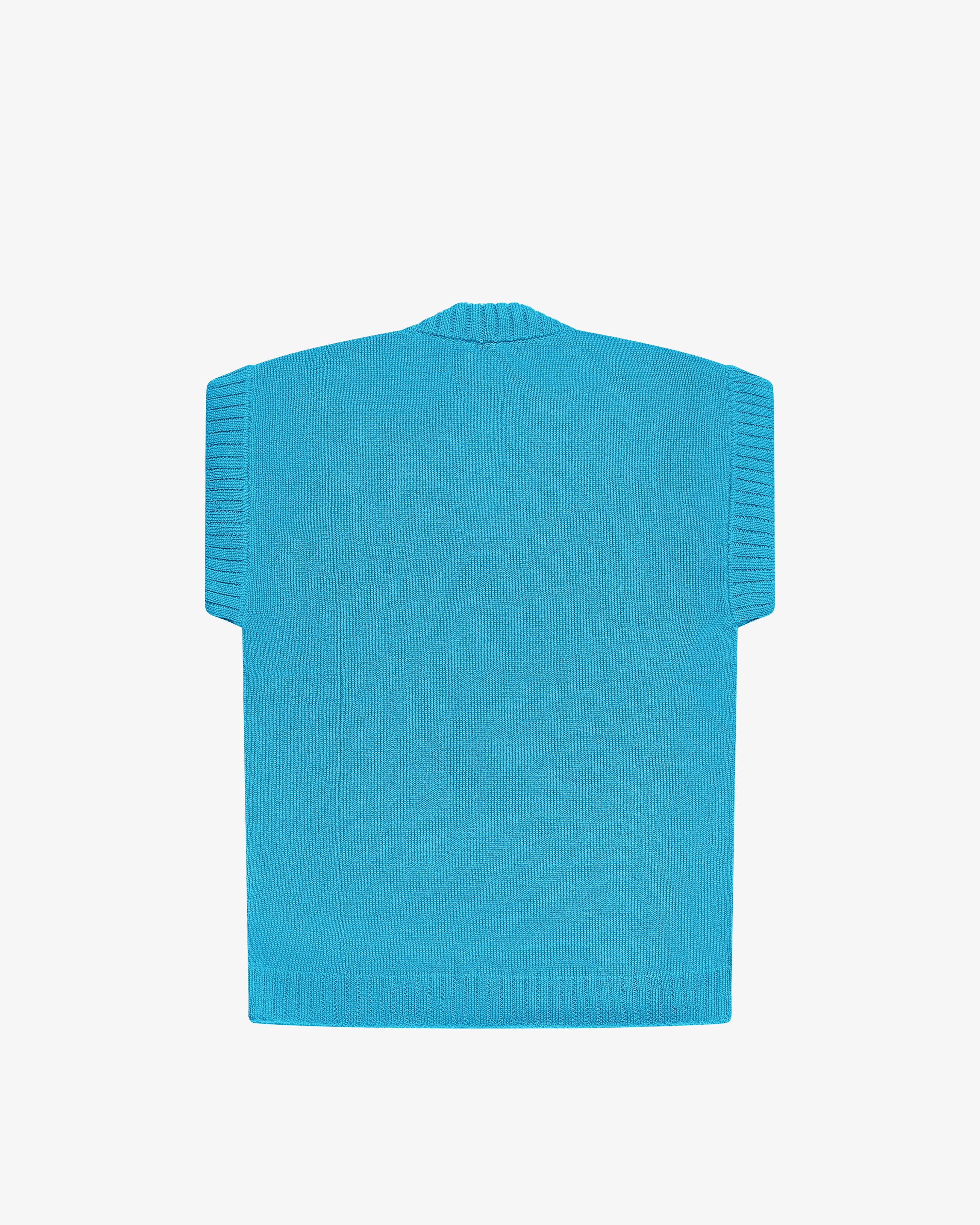 Smanicato in cotone azzurro