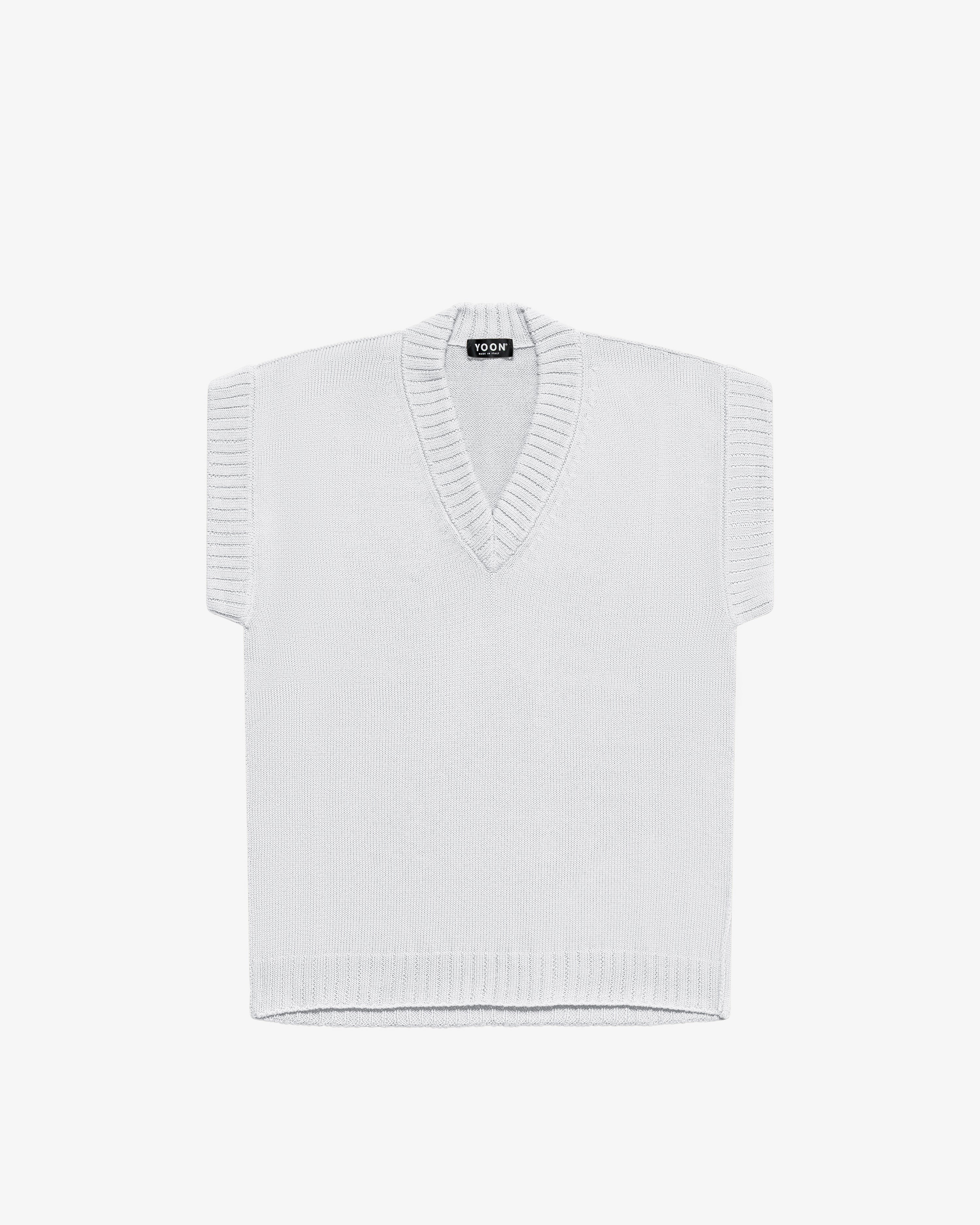 Smanicato in cotone bianco