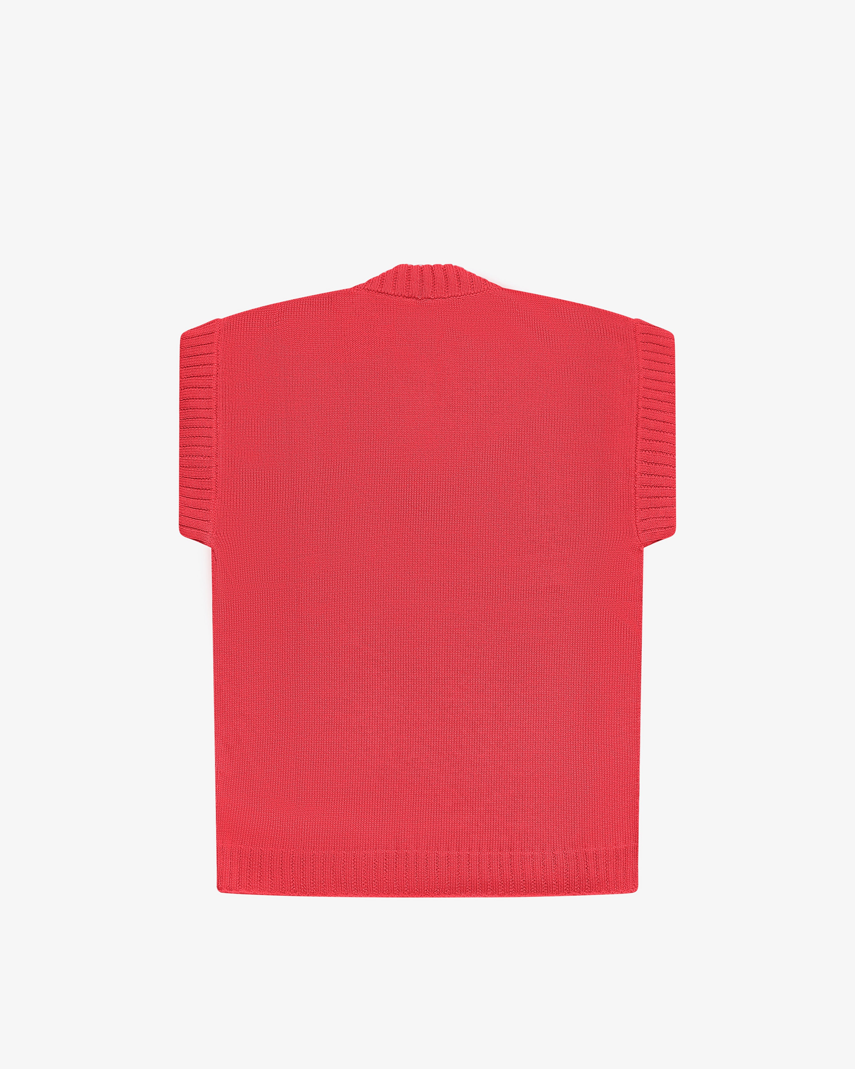 Smanicato in cotone rosso