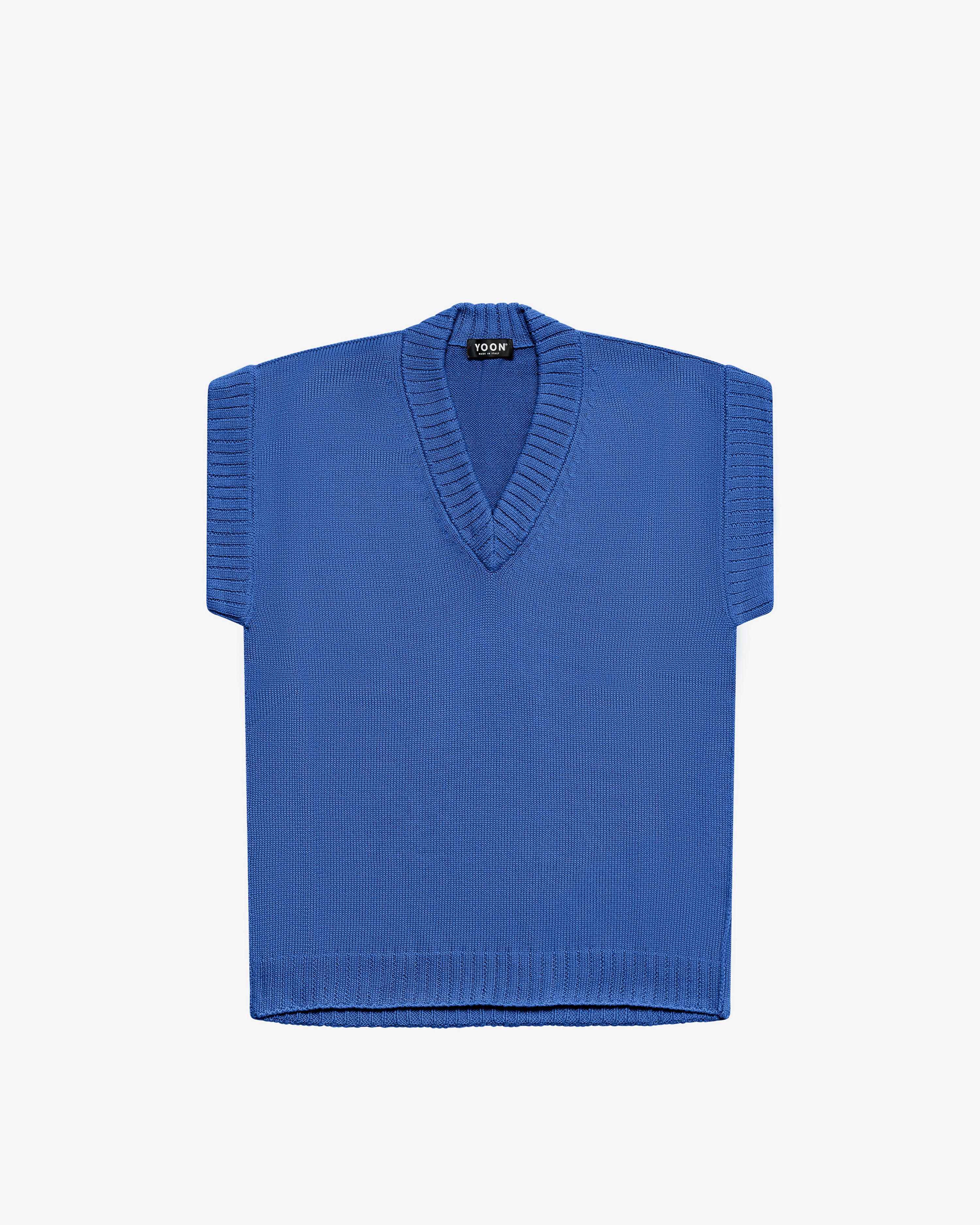 Smanicato in cotone royal blu