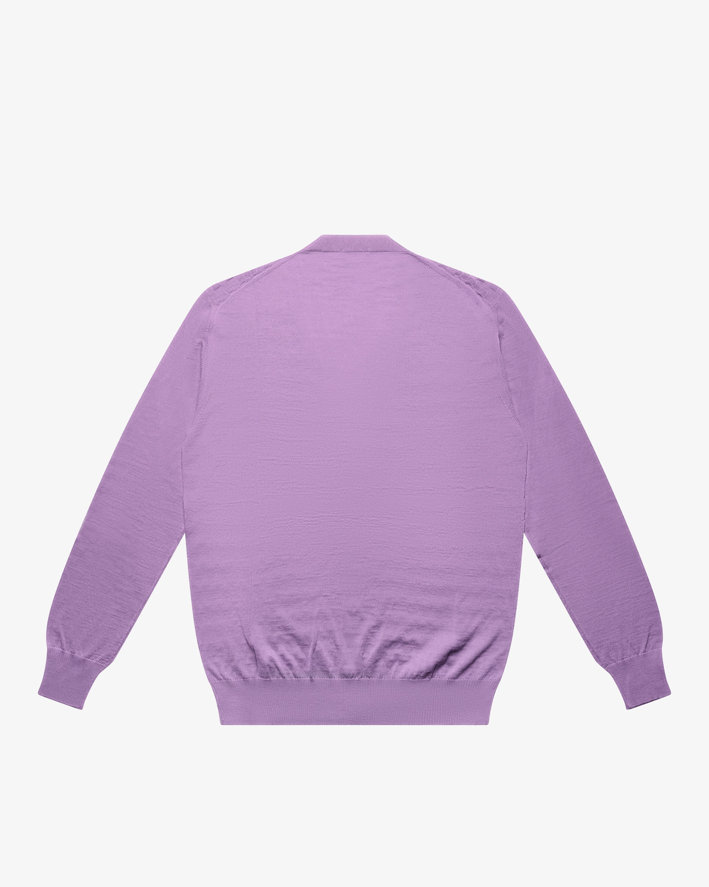 Light Purple Wool Checkered Cardigan