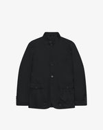Black nylon field jacket