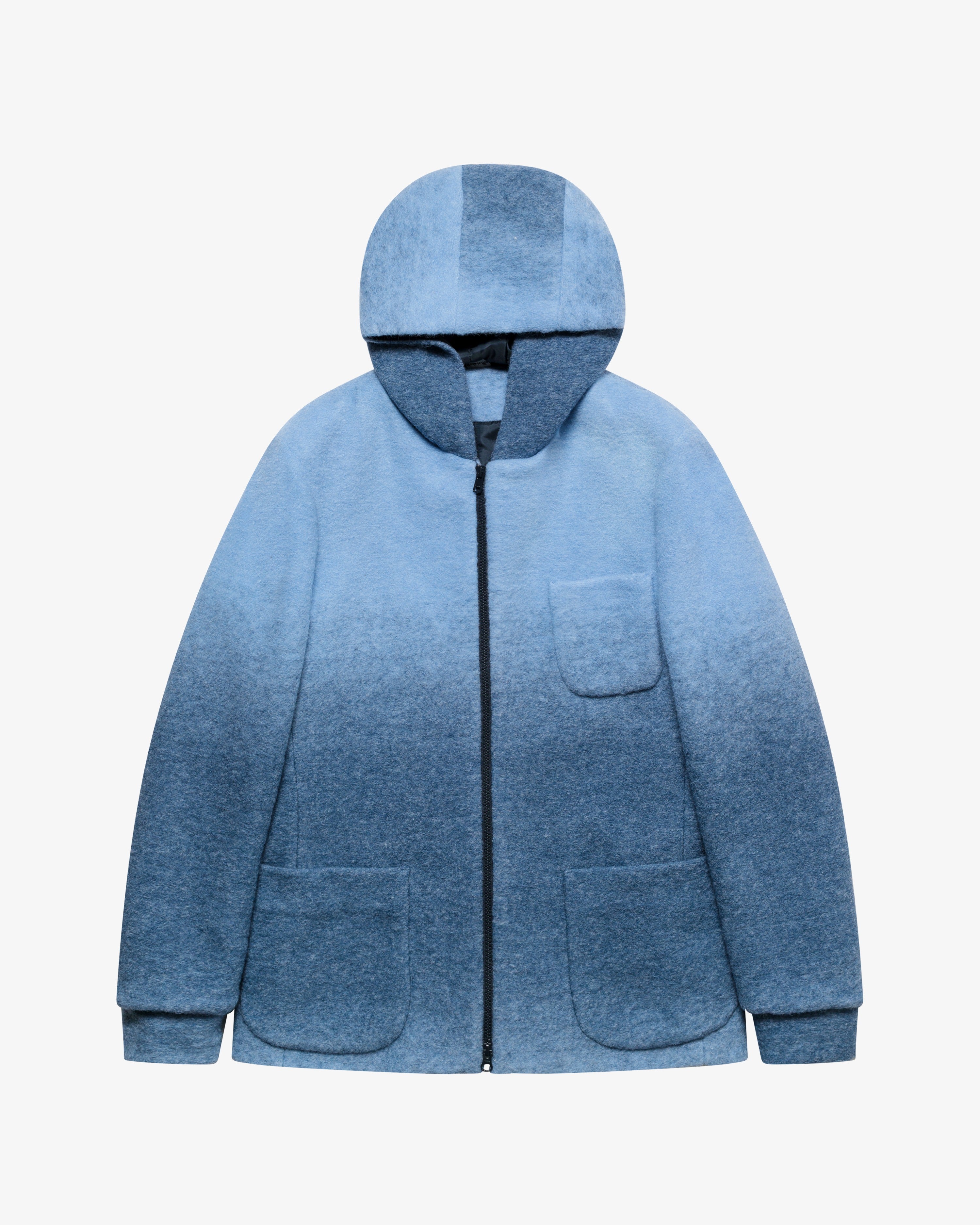 Blue faded wool jacket