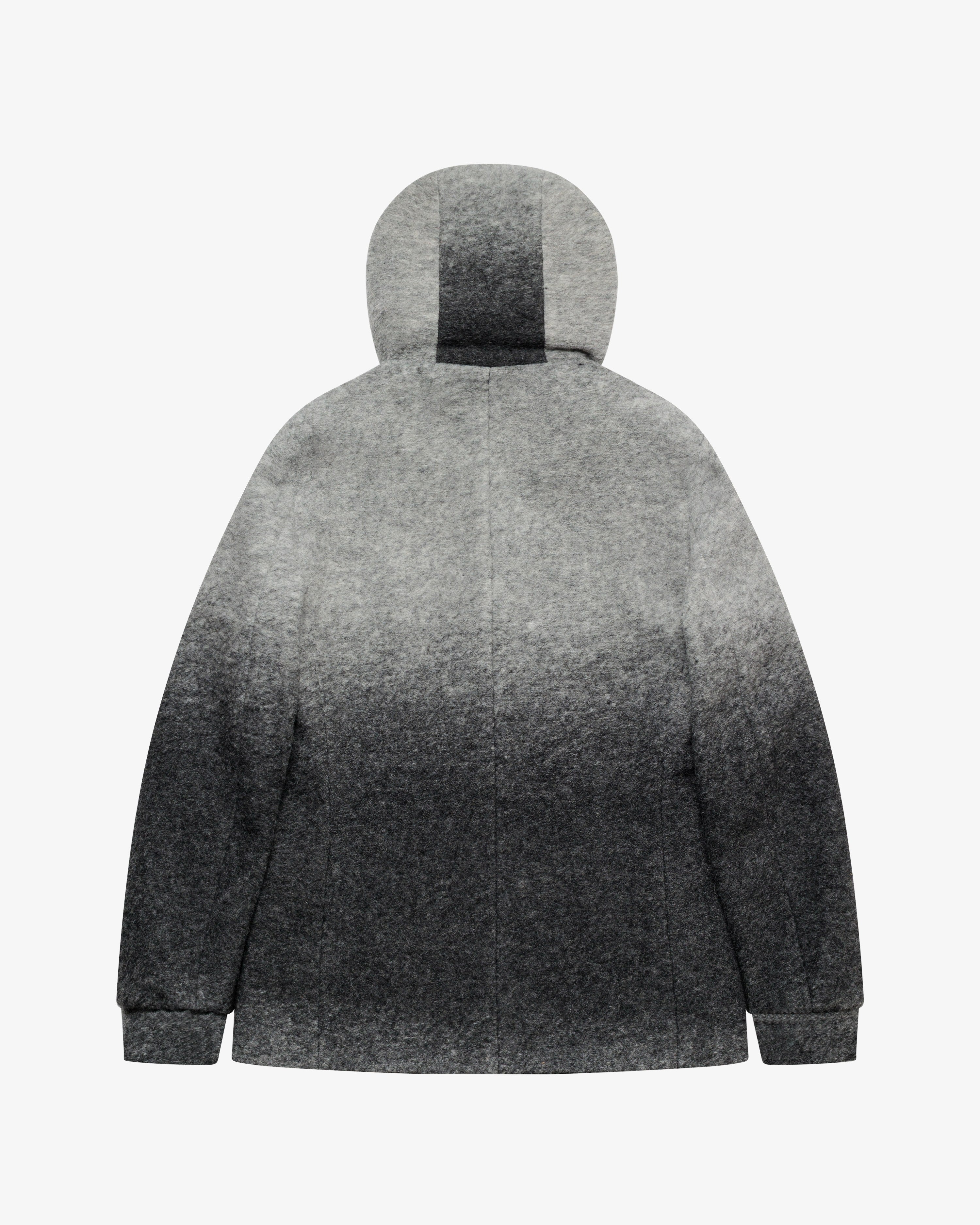 Black faded wool jacket