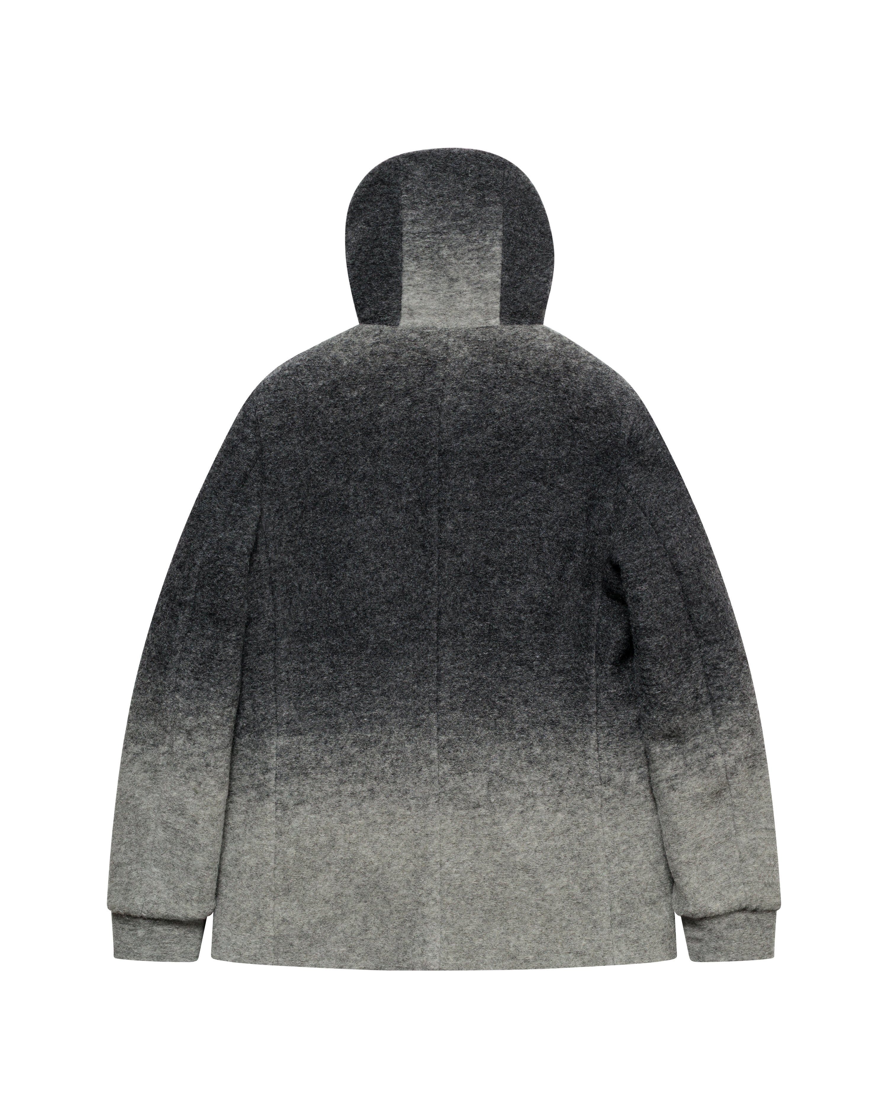 Black faded wool jacket