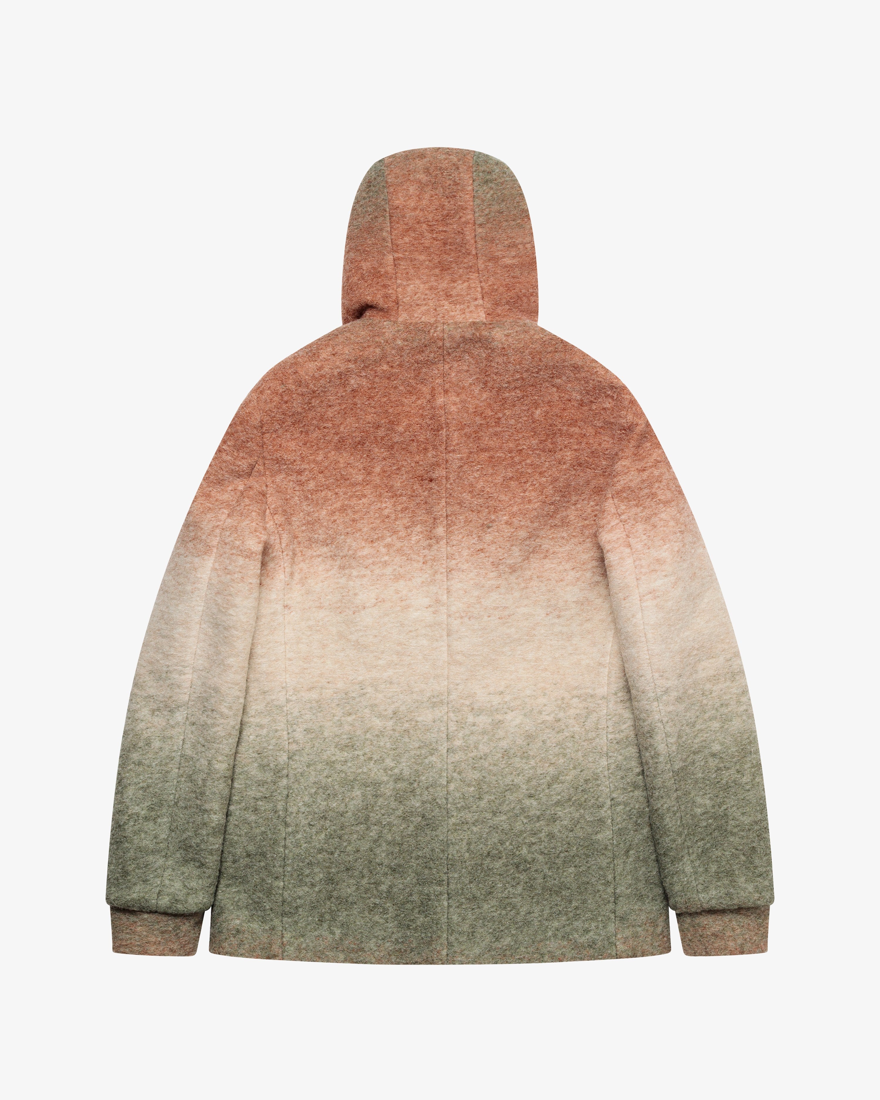 Green faded wool jacket