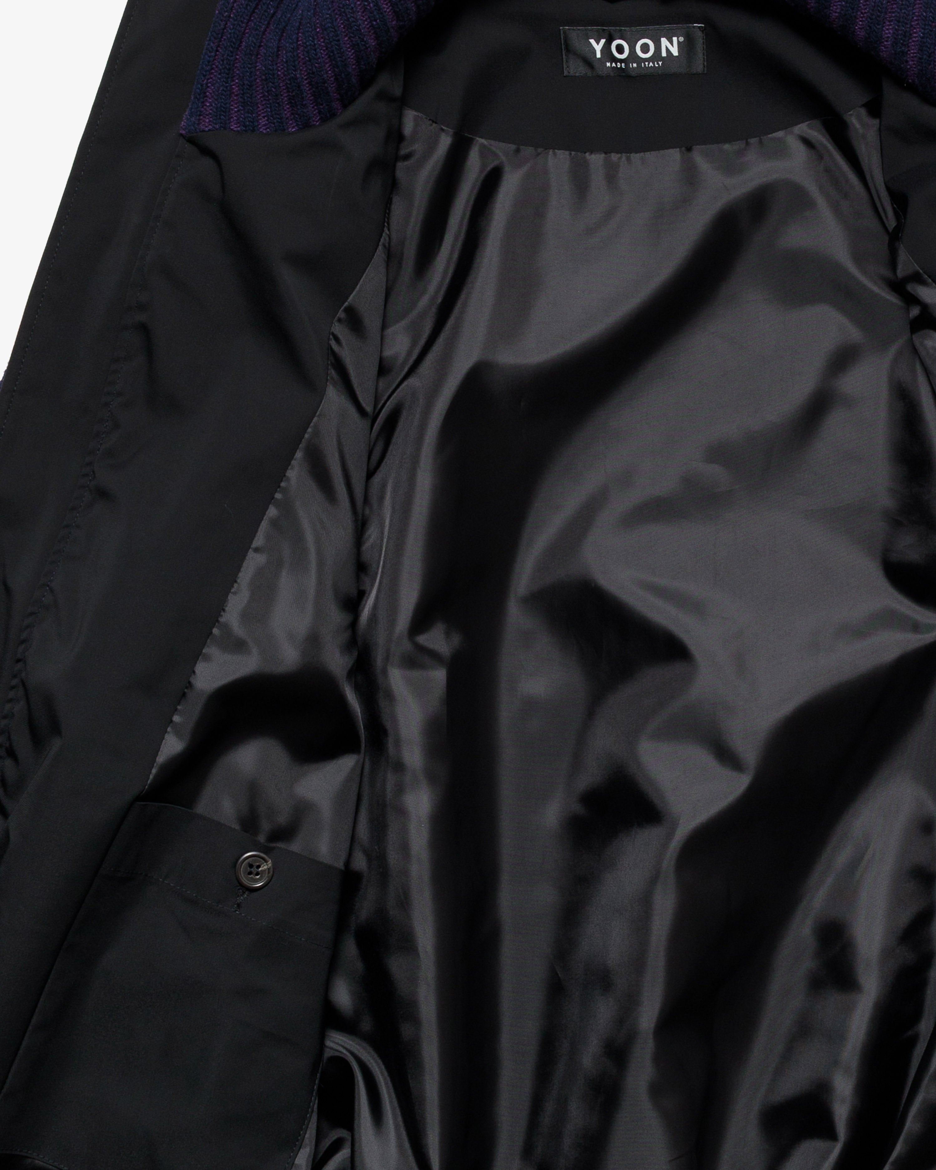 Blue wool varsity jacket