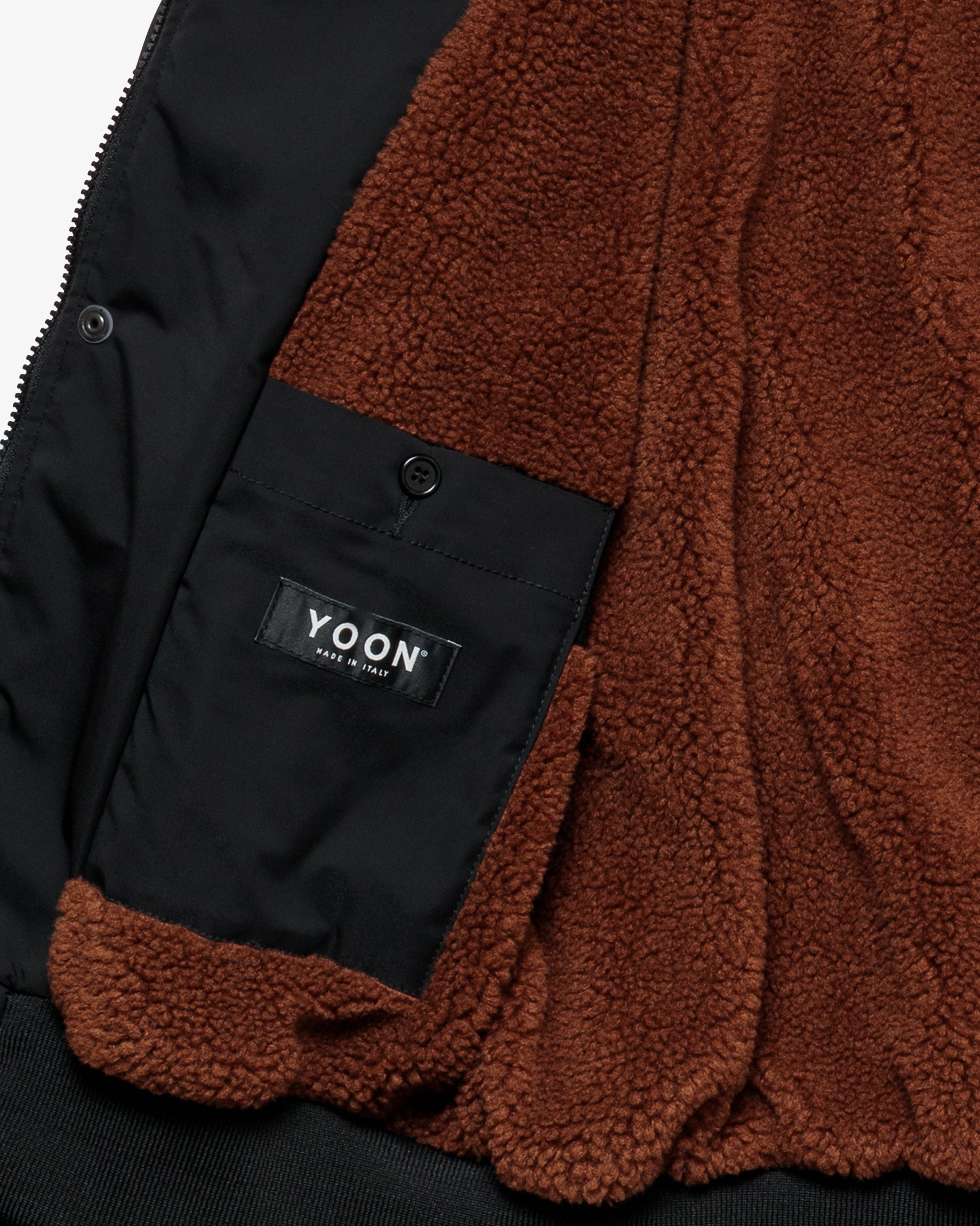 Black varsity jacket