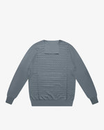 Anthracite Gray Checkered Turtleneck Sweater