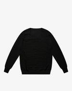 Black Checkered Turtleneck Sweater