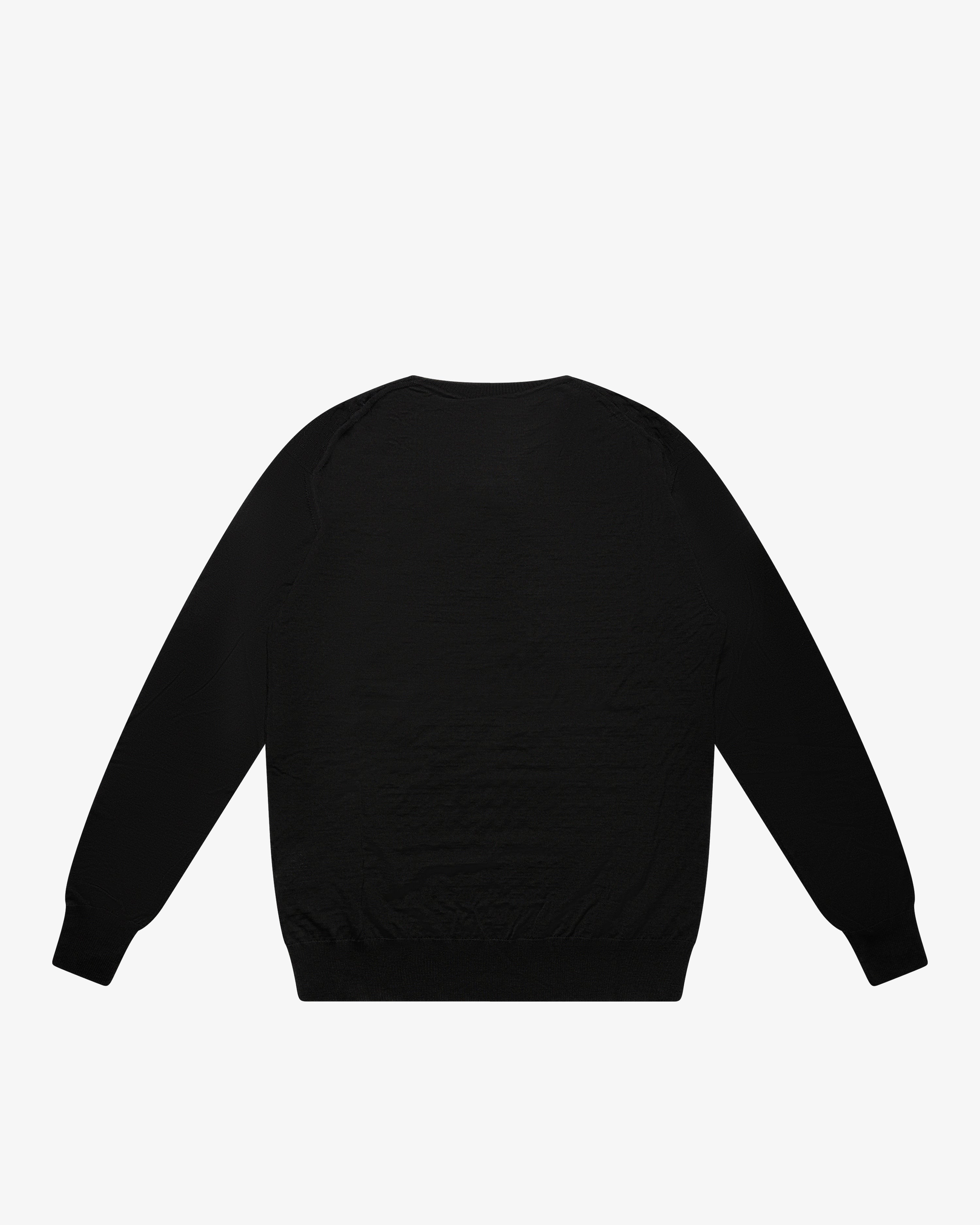 Maglia dolcevita a scacchetti nero