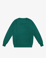Meadow Green Checkered Turtleneck Sweater