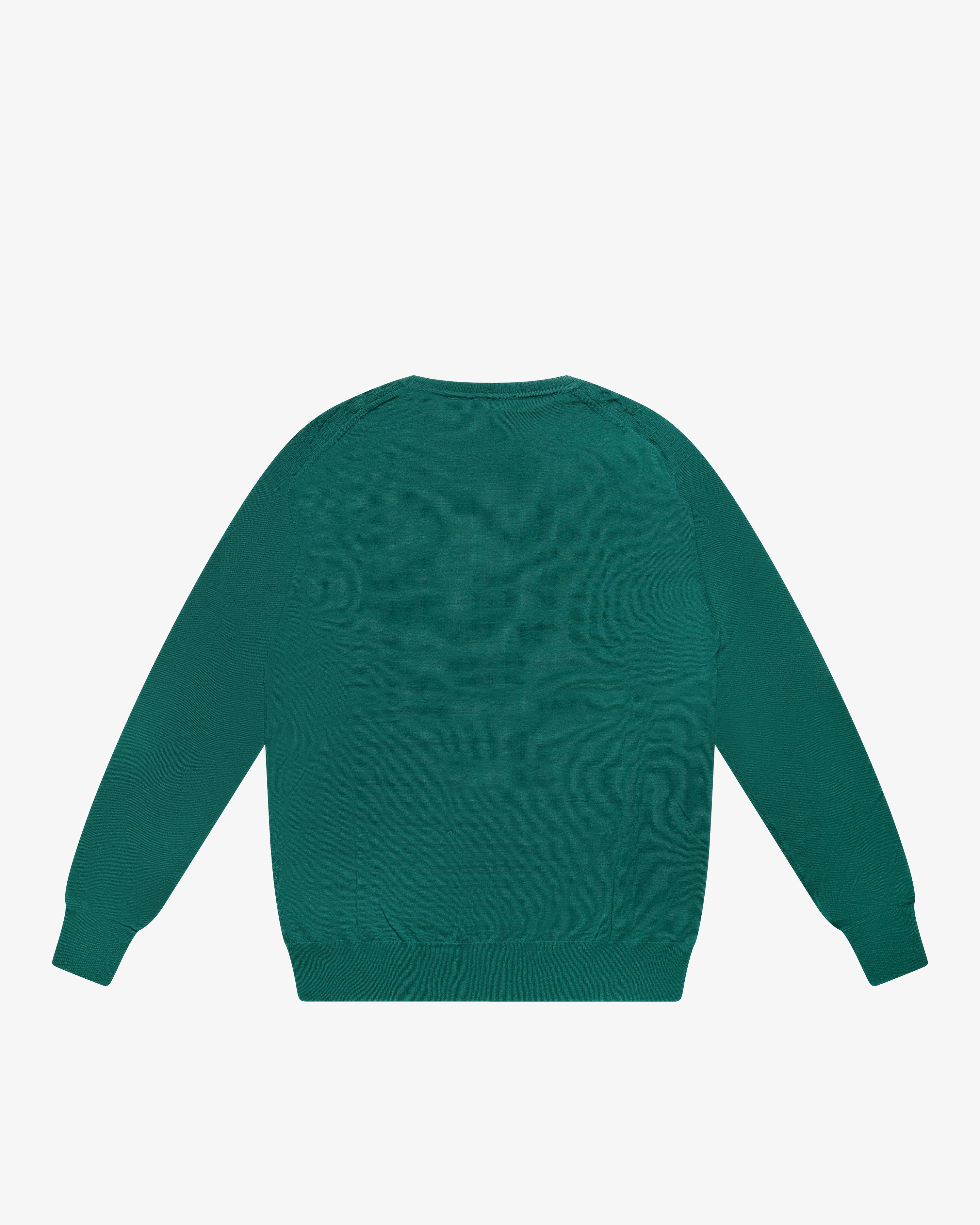 Maglia dolcevita a scacchetti verde prato