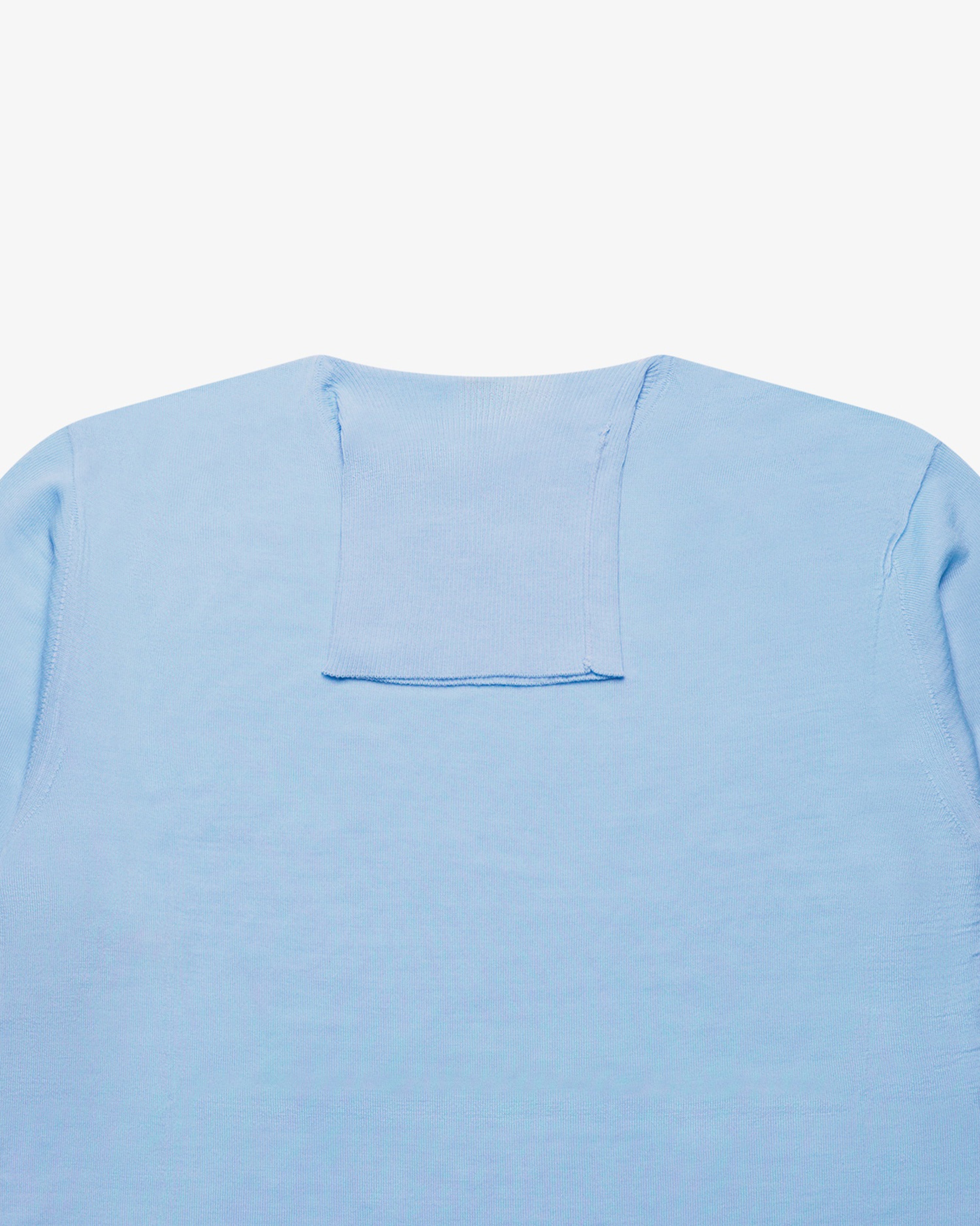 Light Blue Wool Turtleneck Sweater