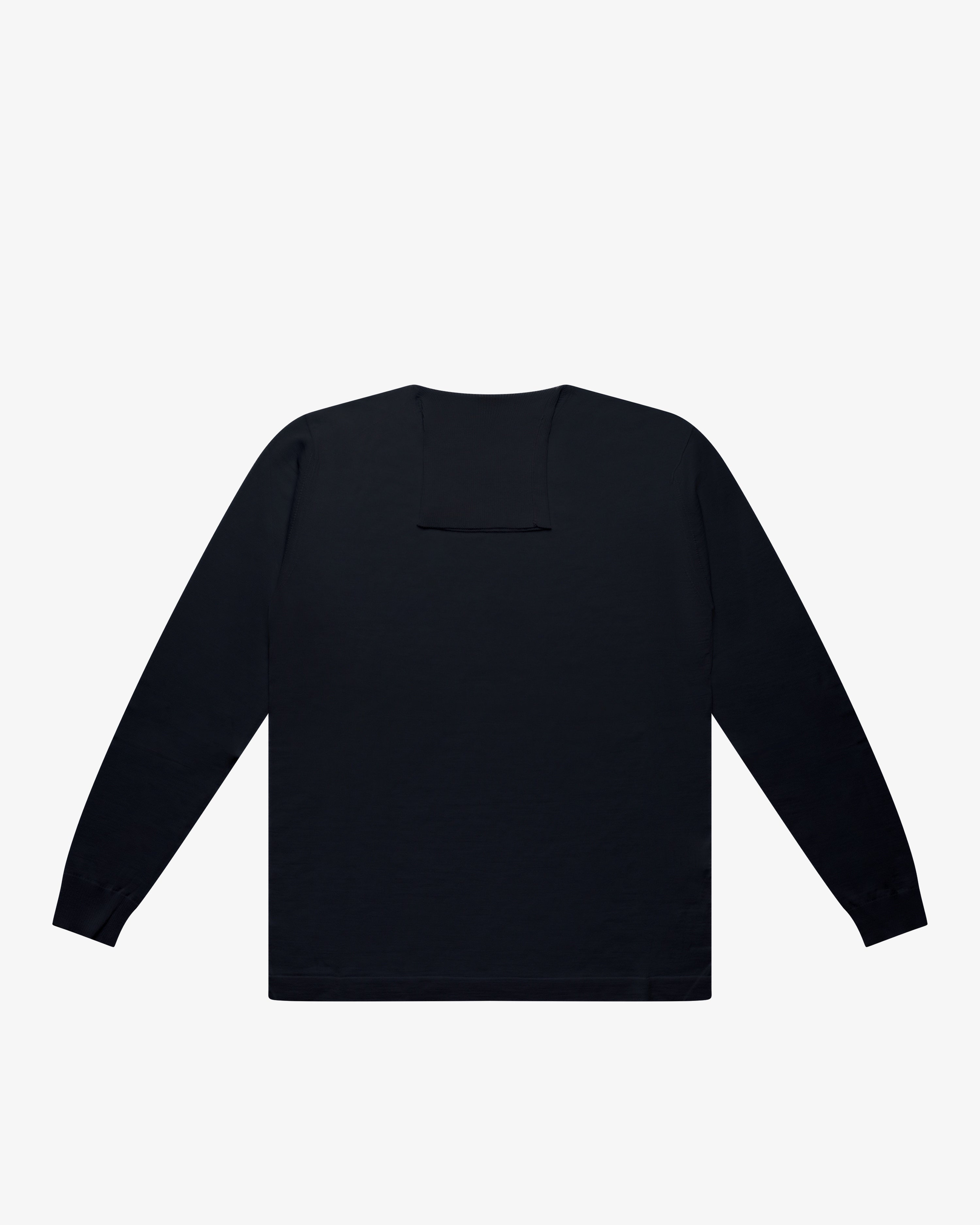 Blue Wool Turtleneck Sweater