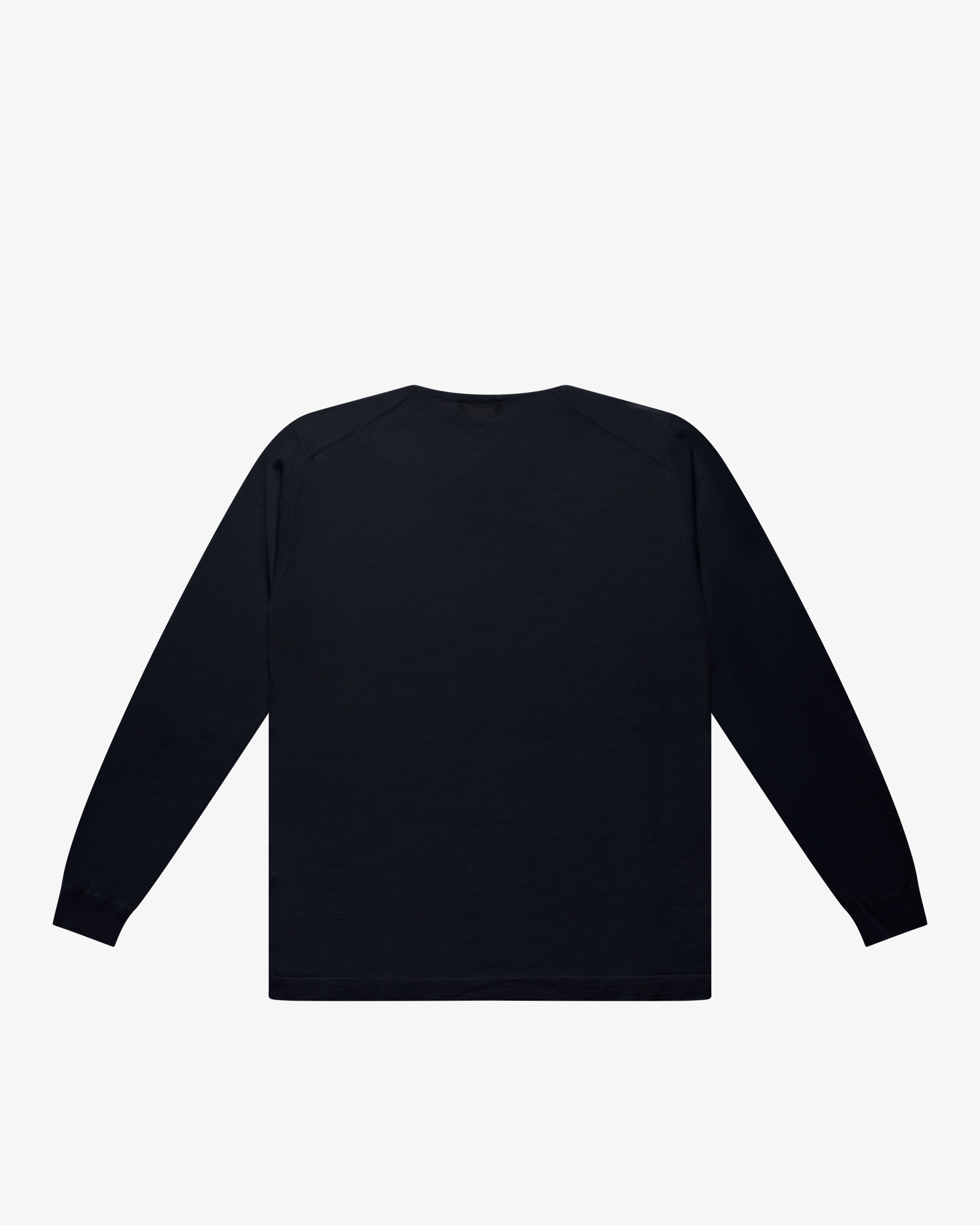 Blue Wool Turtleneck Sweater