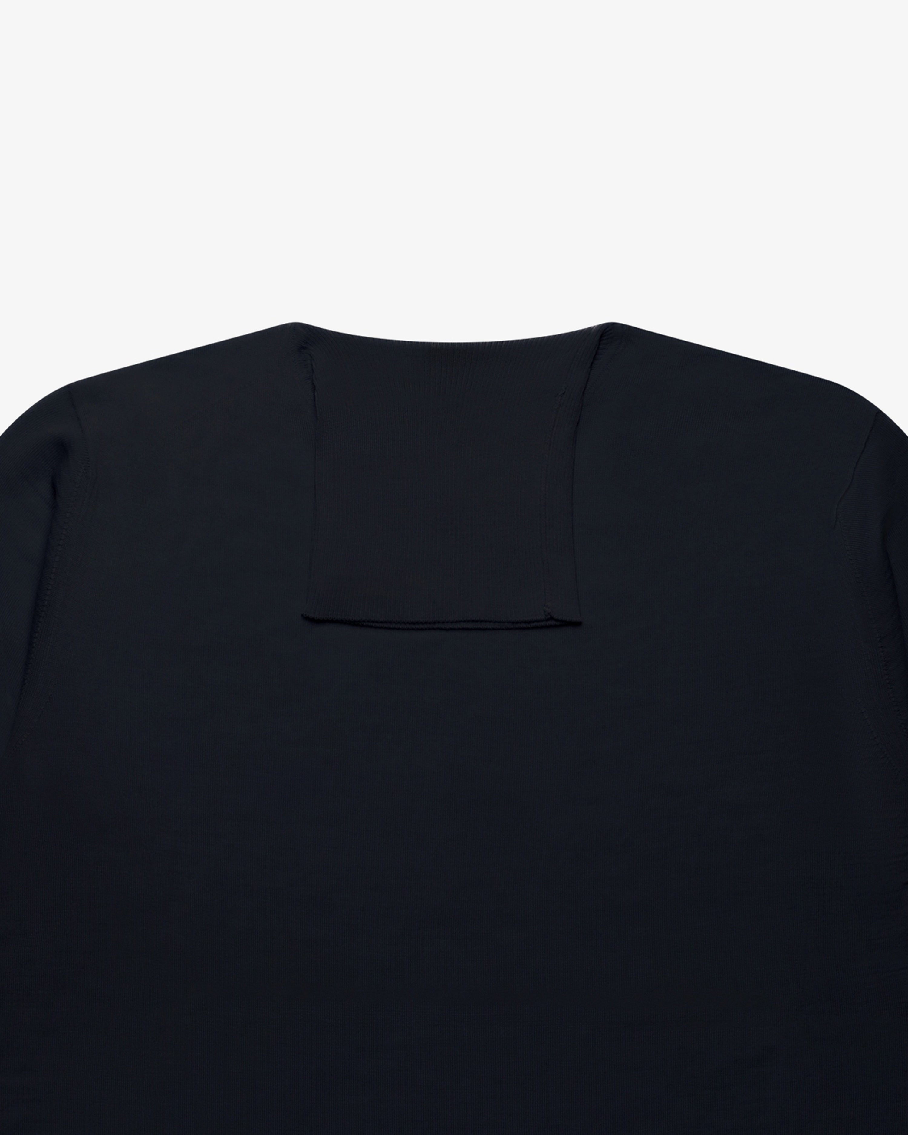 Blue Wool Turtleneck Sweater