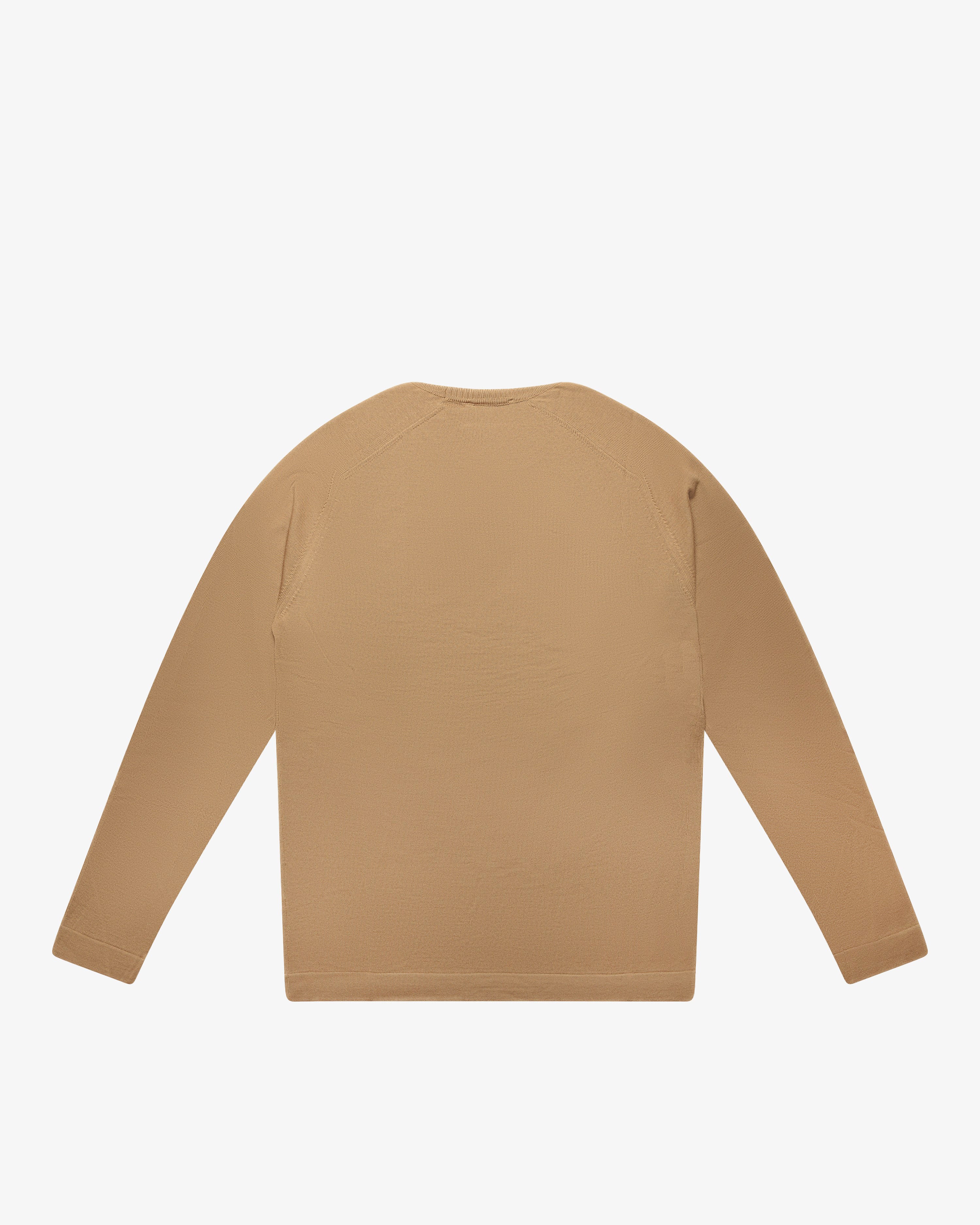 Maglia dolcevita in lana cammello